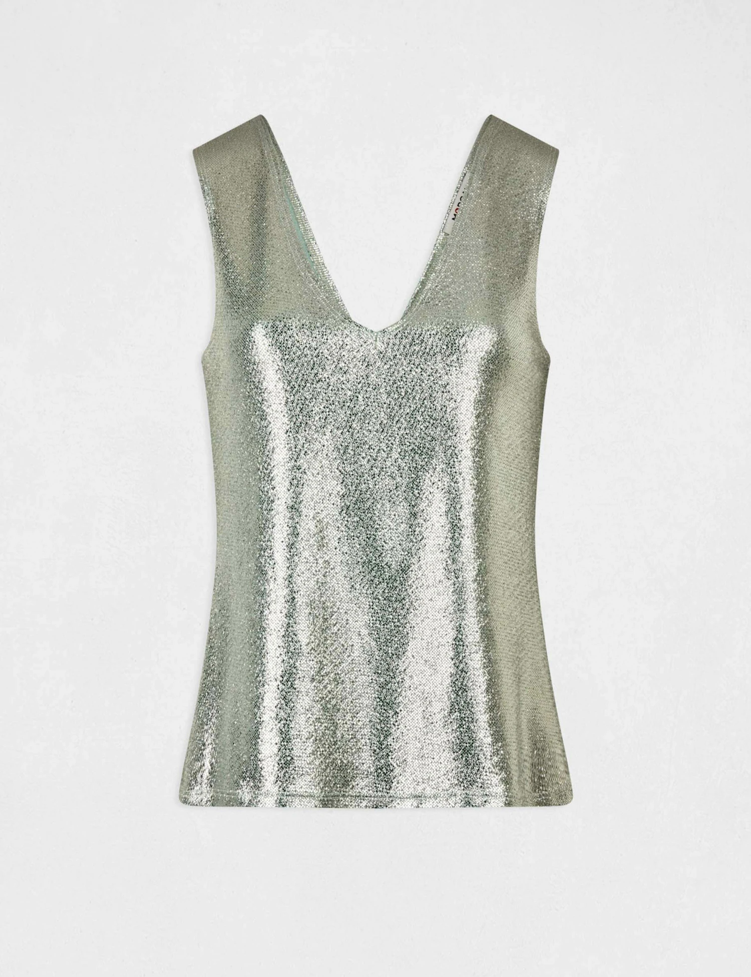 Débardeur Avec Fils Métallisés Bleu Femme – Image 4