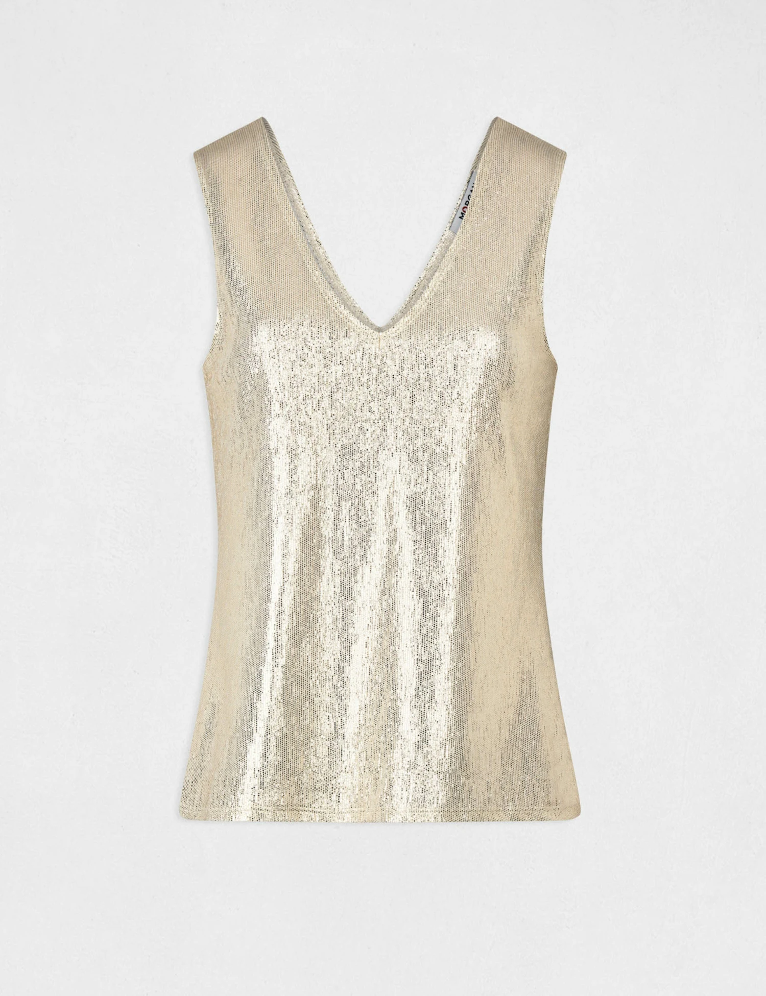 Débardeur Avec Fils Métallisés Ivoire Femme – Image 4