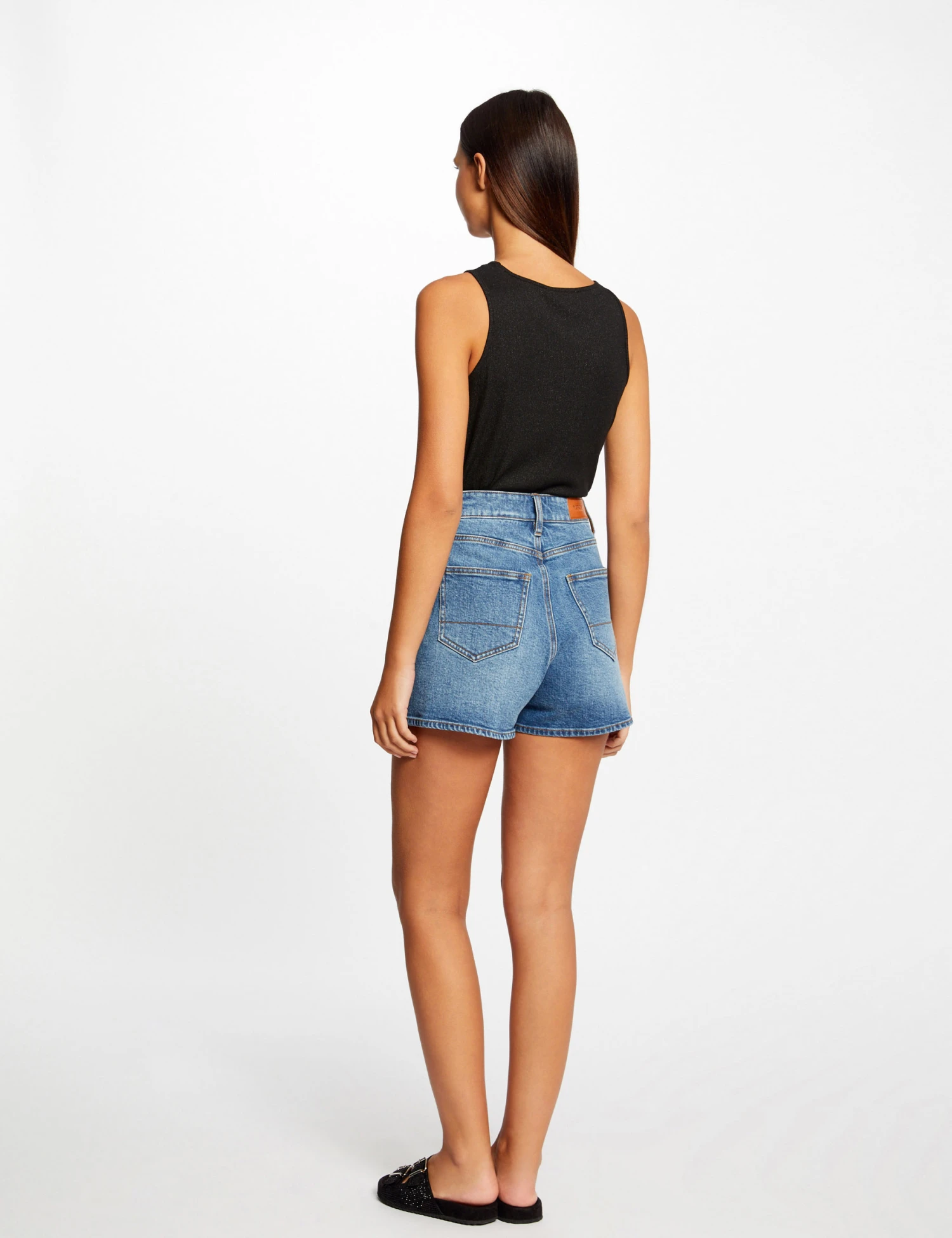 Débardeur Avec Ouverture épaule Noir Femme – Image 2