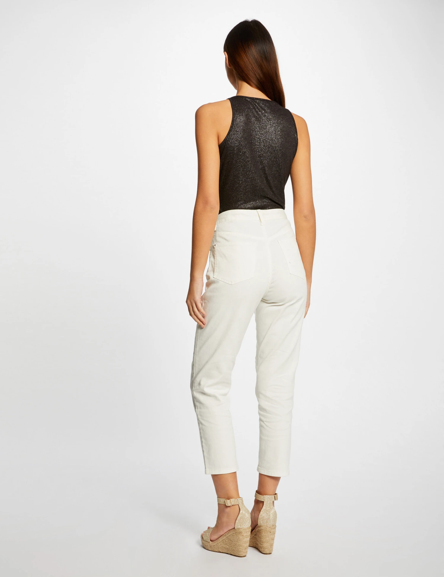 Débardeur Bretelles Fines Avec Chaînes Noir Femme – Image 2