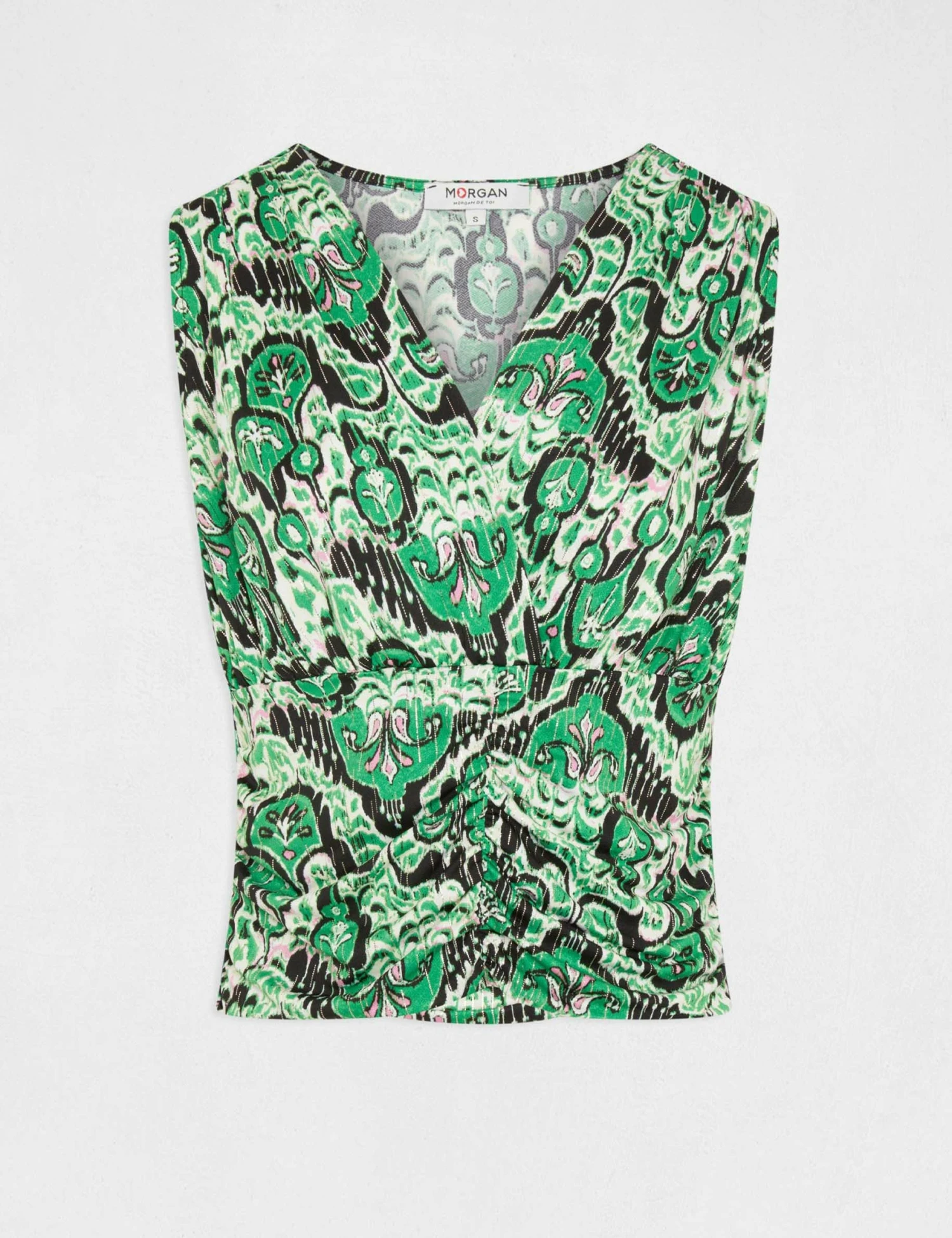 Débardeur Col Cache-coeur Imprimé Multico Femme – Image 4