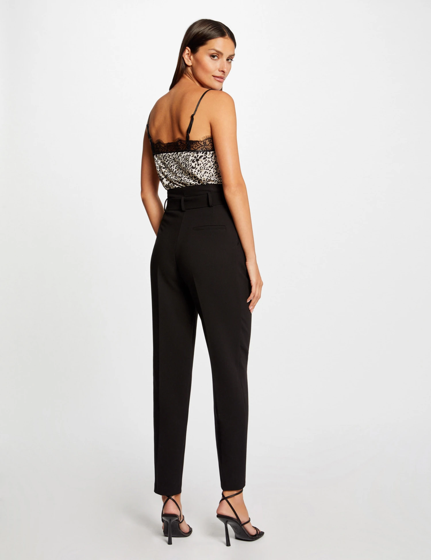 Débardeur Dentelle Et Imprimé Animalier Multico Femme – Image 2