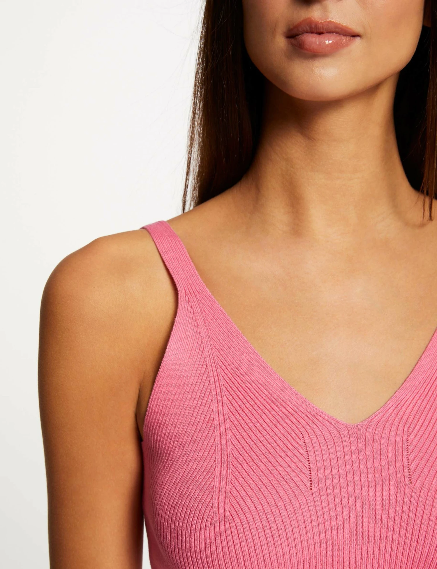 Débardeur Pull à Bretelles Fines Rose Femme – Image 5