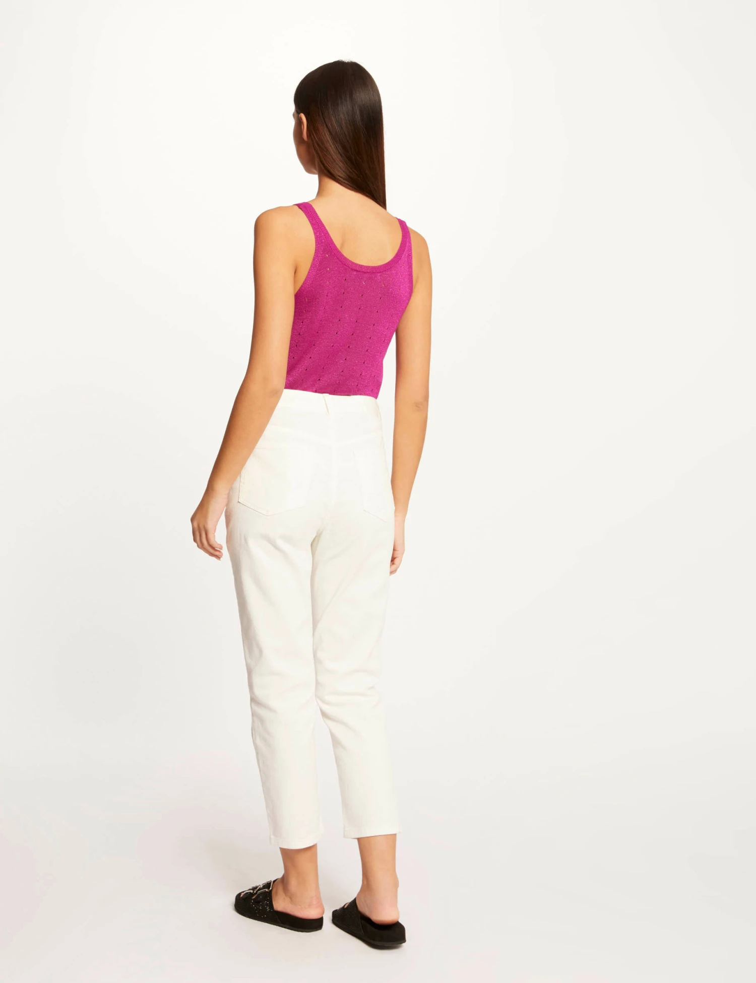 Débardeur Pull Avec Bretelles Framboise Femme – Image 2