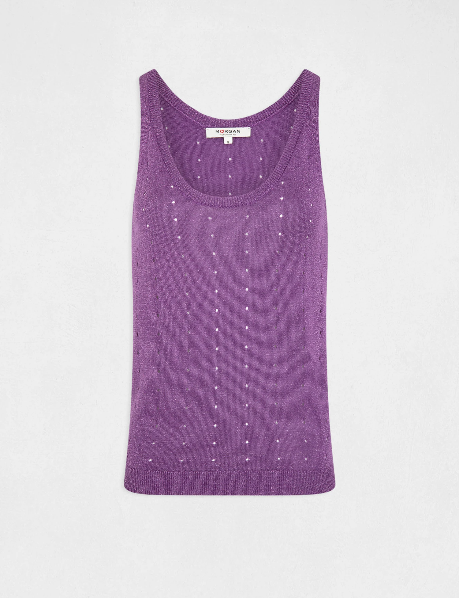 Débardeur Pull Avec Bretelles Violet Fonce Femme – Image 4