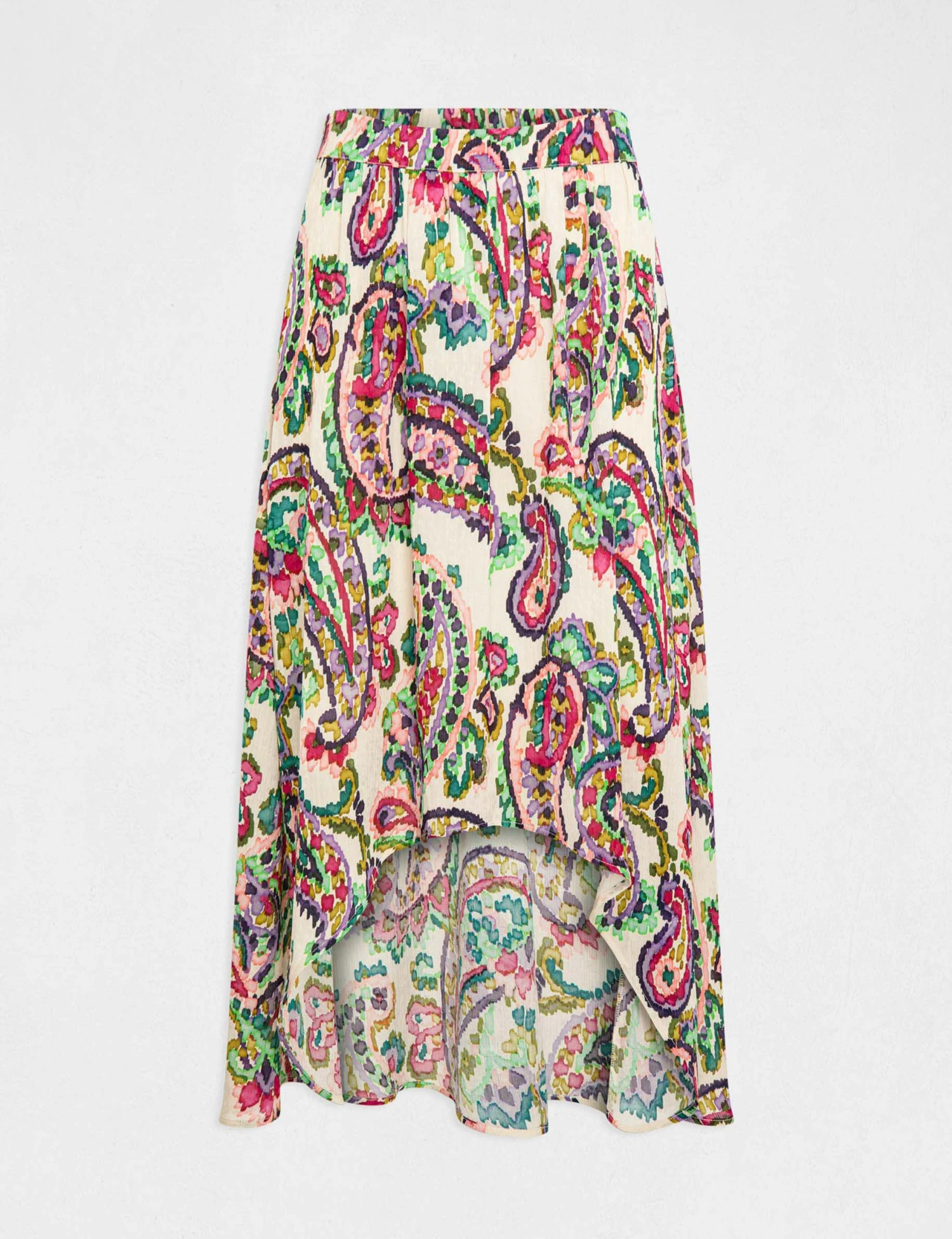 Jupe évasée Asymétrique Imprimée Multico Femme – Image 4