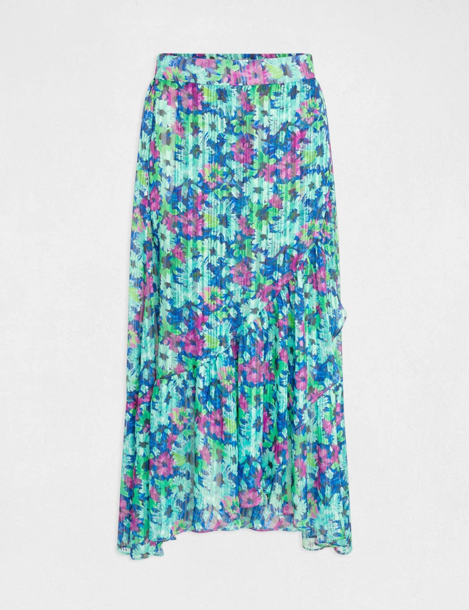 Jupe Longue évasée Imprimé Floral Multico Femme – Image 4