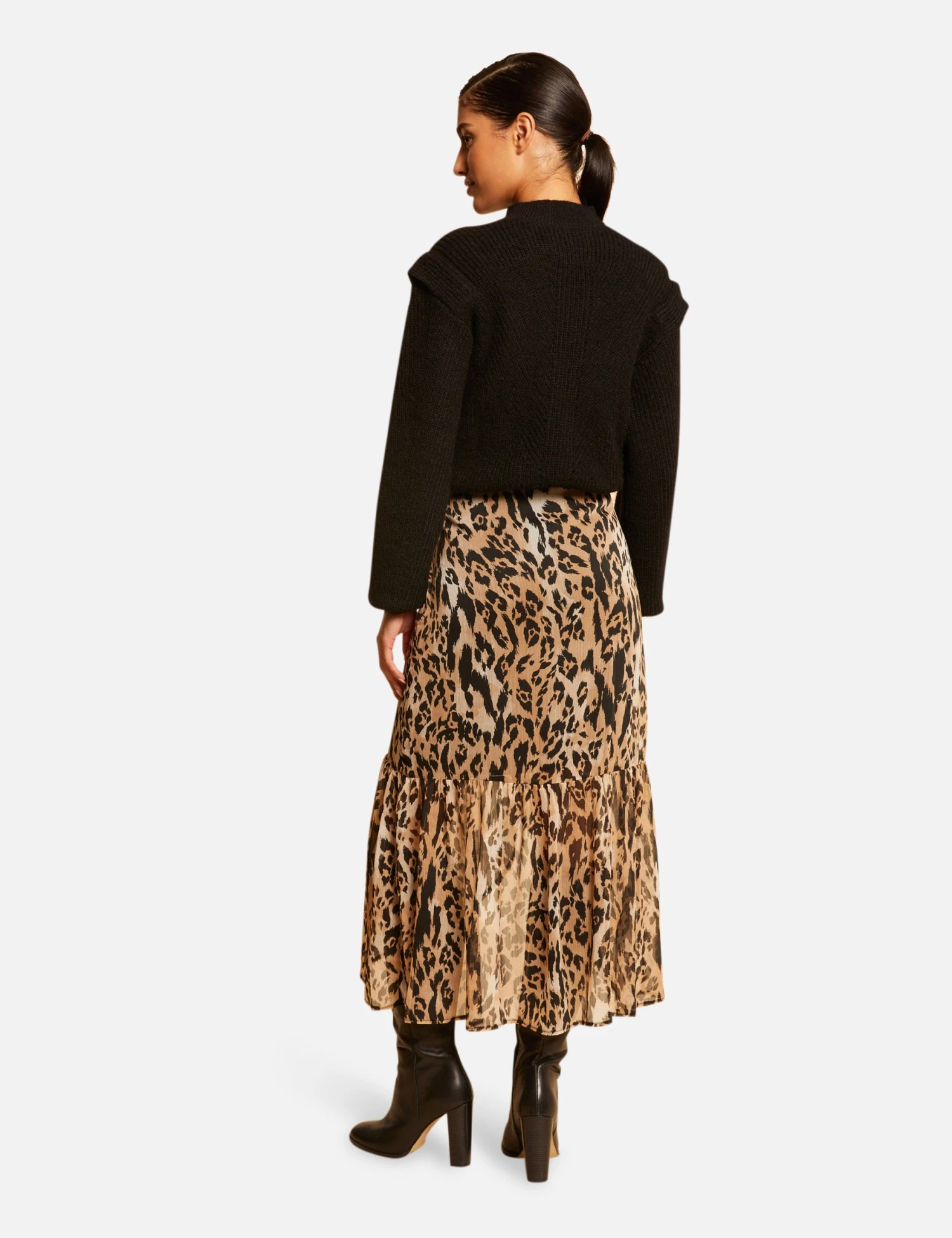 Jupe Longue Portefeuille Imprimée Multico Femme – Image 2