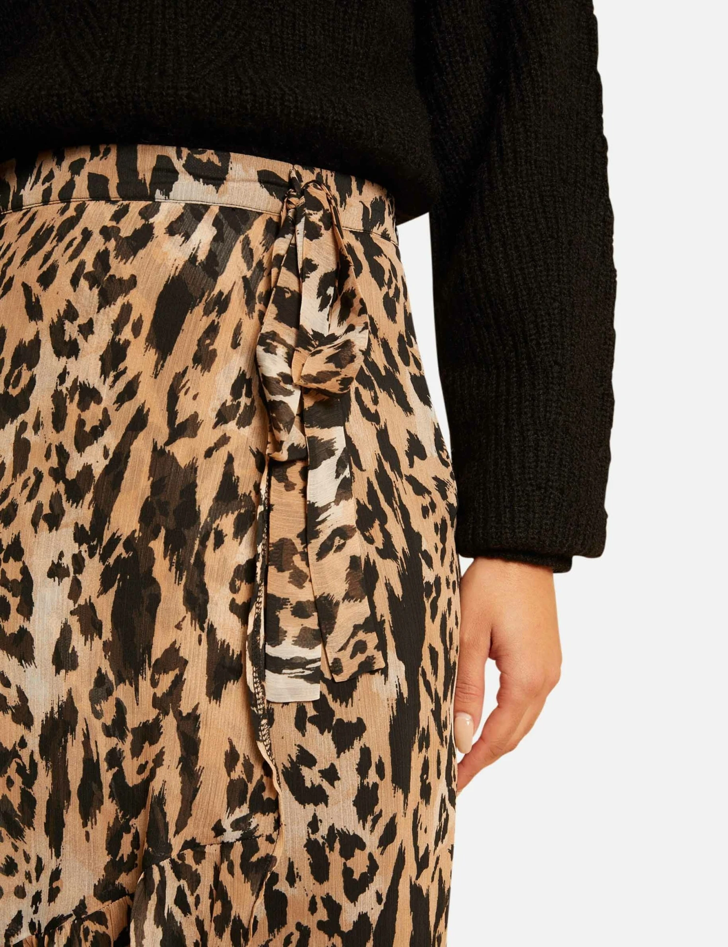 Jupe Longue Portefeuille Imprimée Multico Femme – Image 5