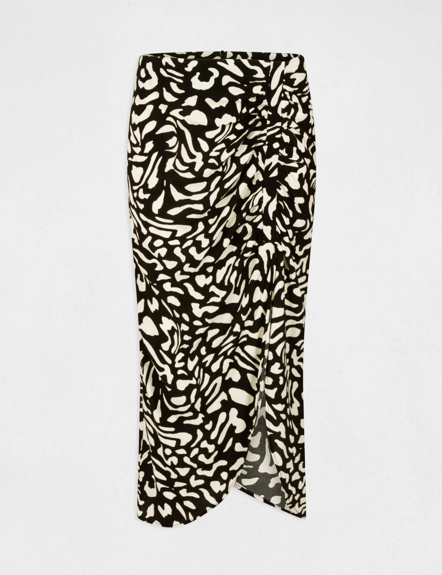 Jupe Midi Droite Imprimé Abstrait Multico Femme – Image 4