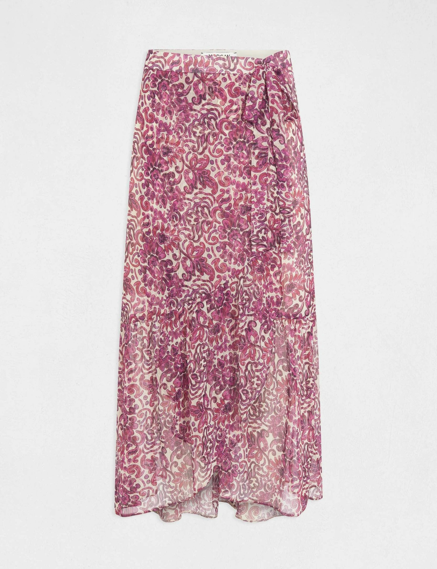 Jupe Midi Droite Imprimé Cachemire Multico Femme – Image 4