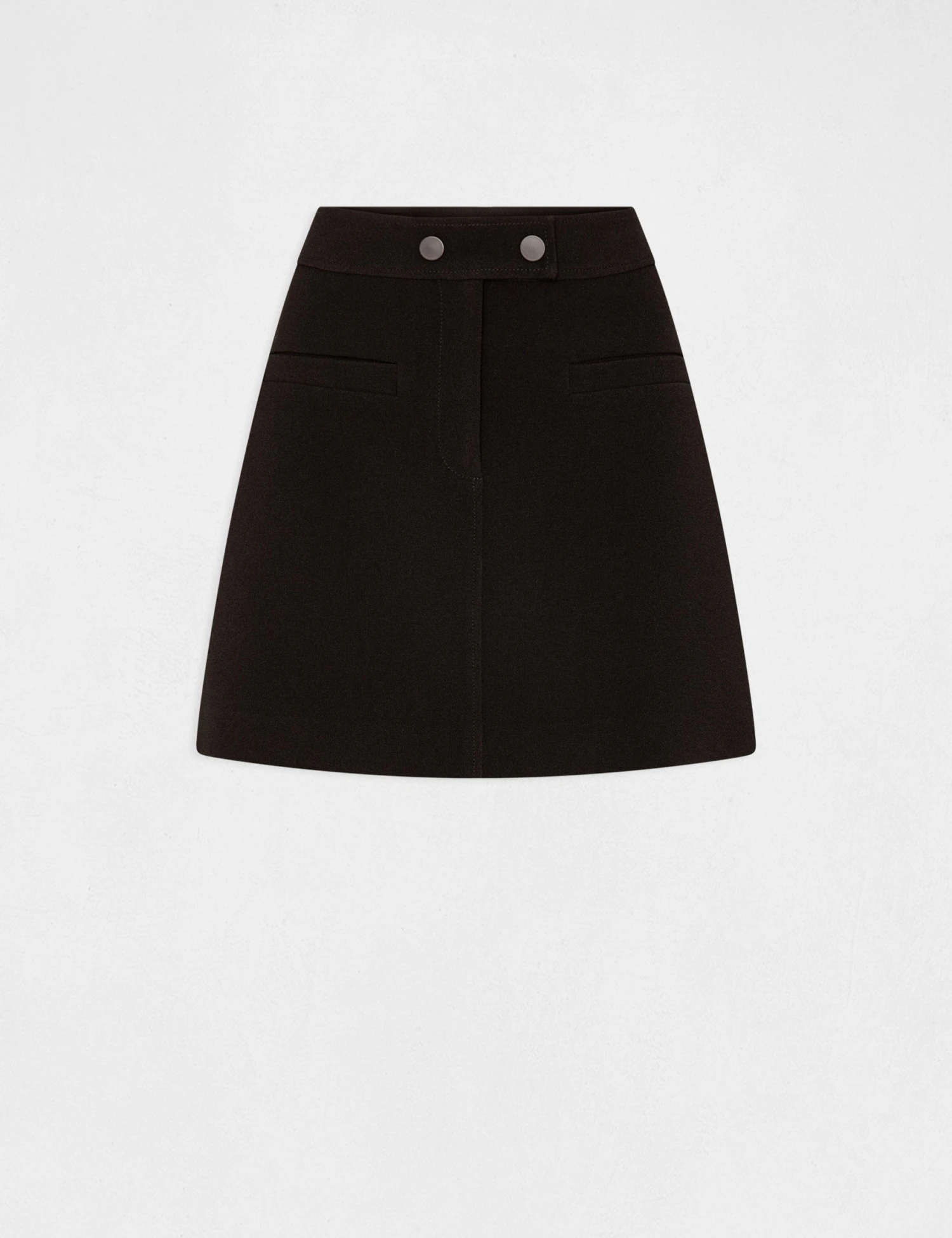 Jupe Trapèze Taille Haute Noir Femme – Image 4