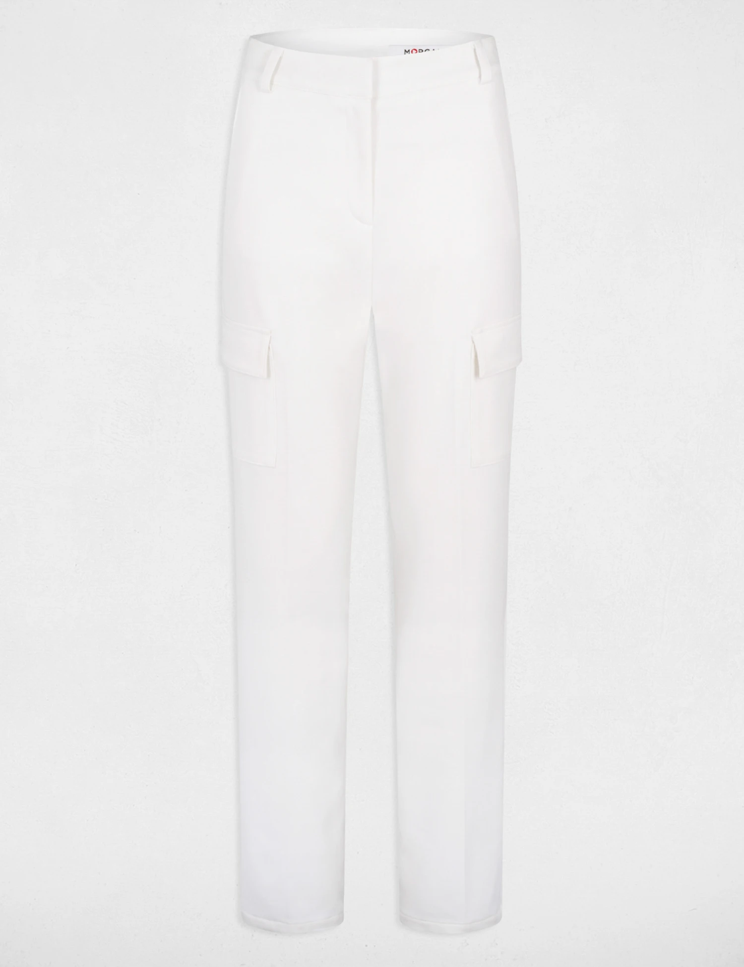 Pantalon Droit Avec Poches Latérales Ecru Femme – Image 5