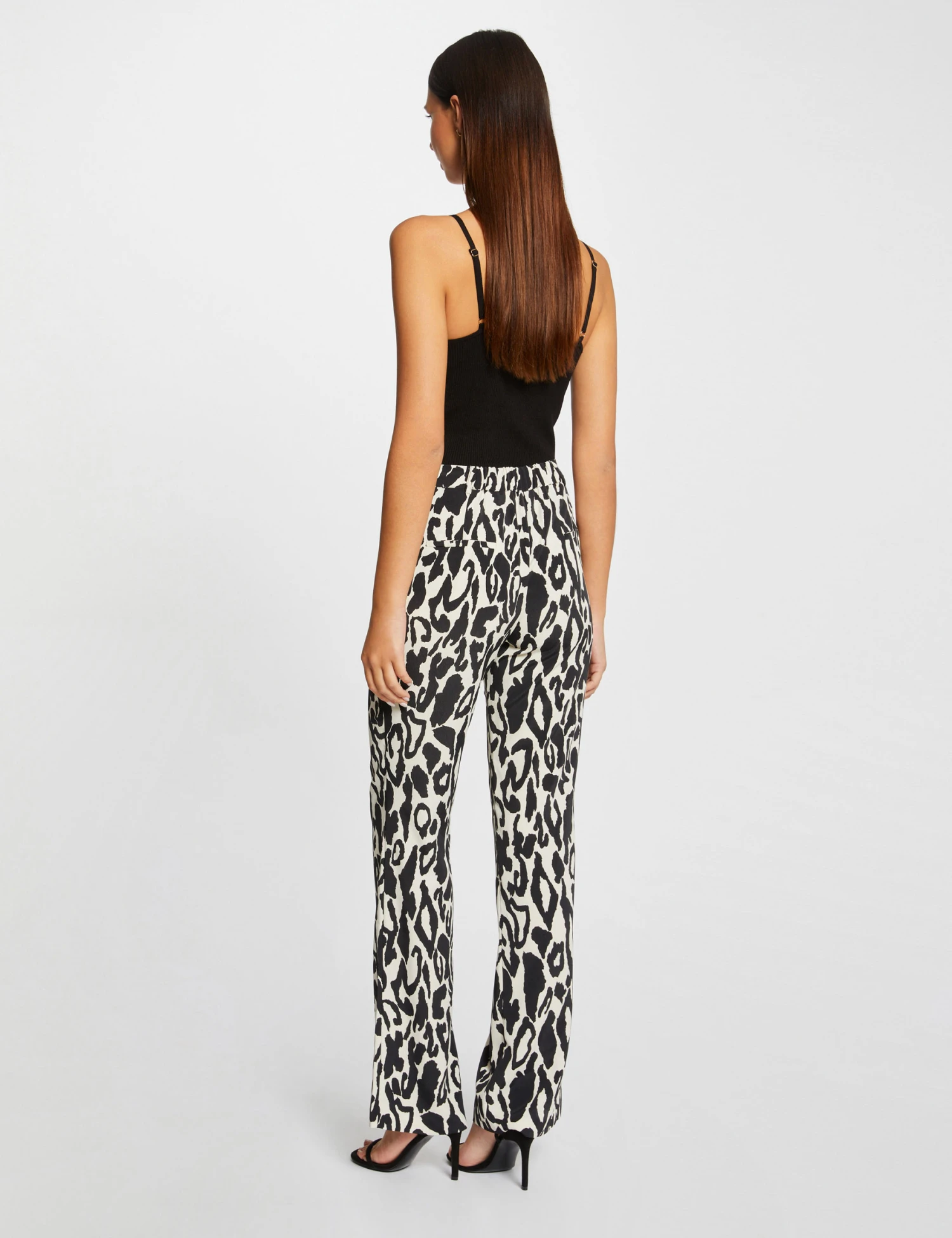 Pantalon Droit Imprimé Animalier Multico Femme – Image 2