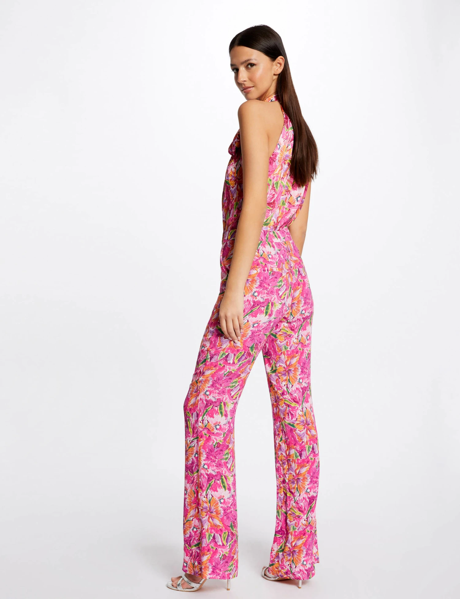 Pantalon Flare Fluide Imprimé Floral Multico Femme – Image 2