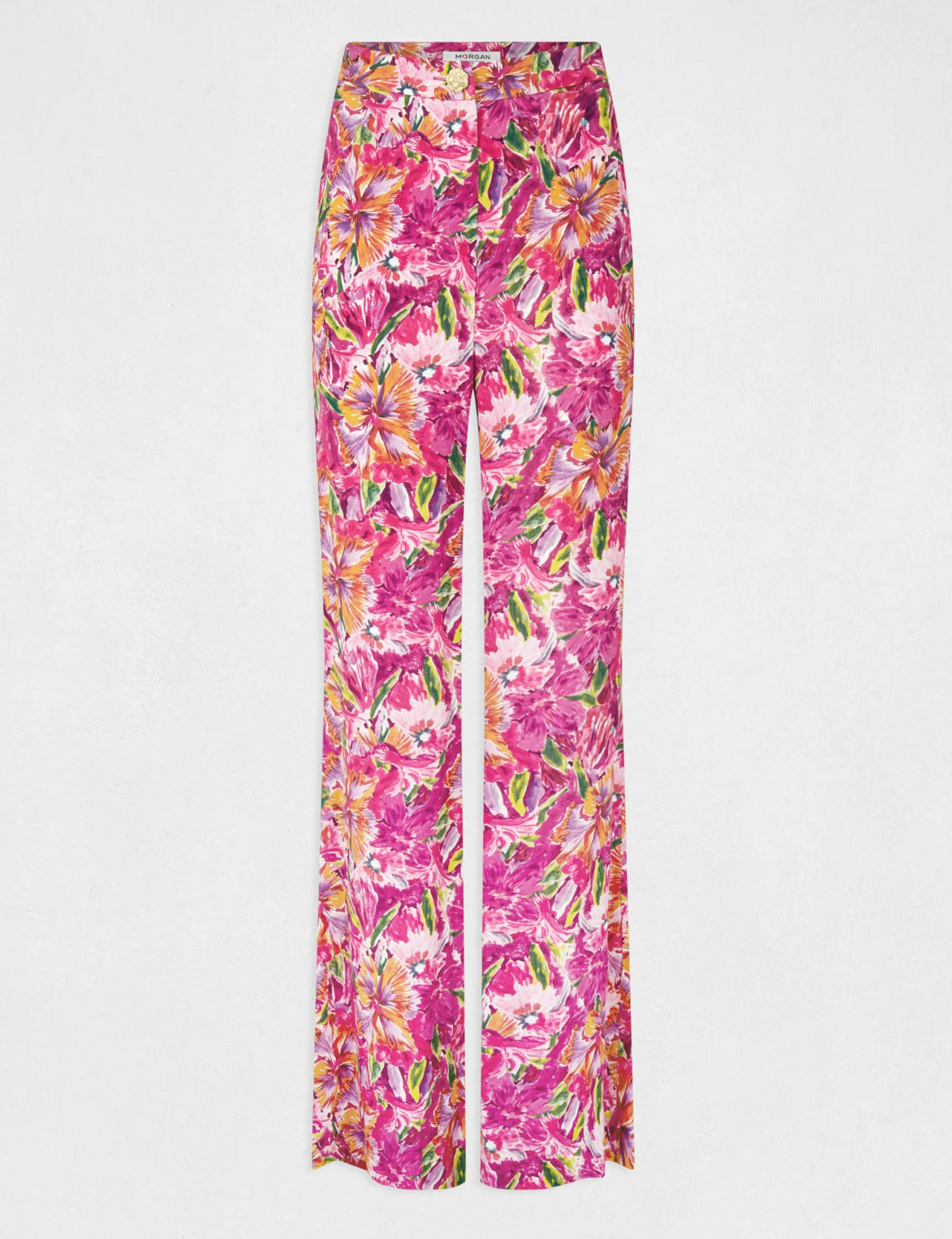 Pantalon Flare Fluide Imprimé Floral Multico Femme – Image 5