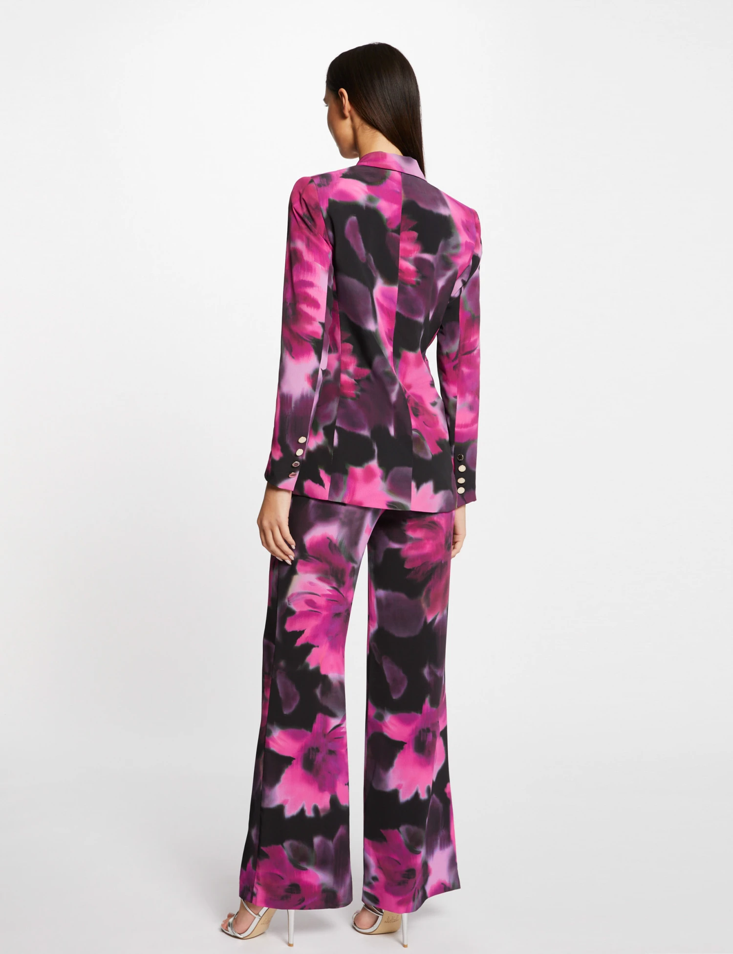 Pantalon Large Fluide Imprimé Floral Multico Femme – Image 2