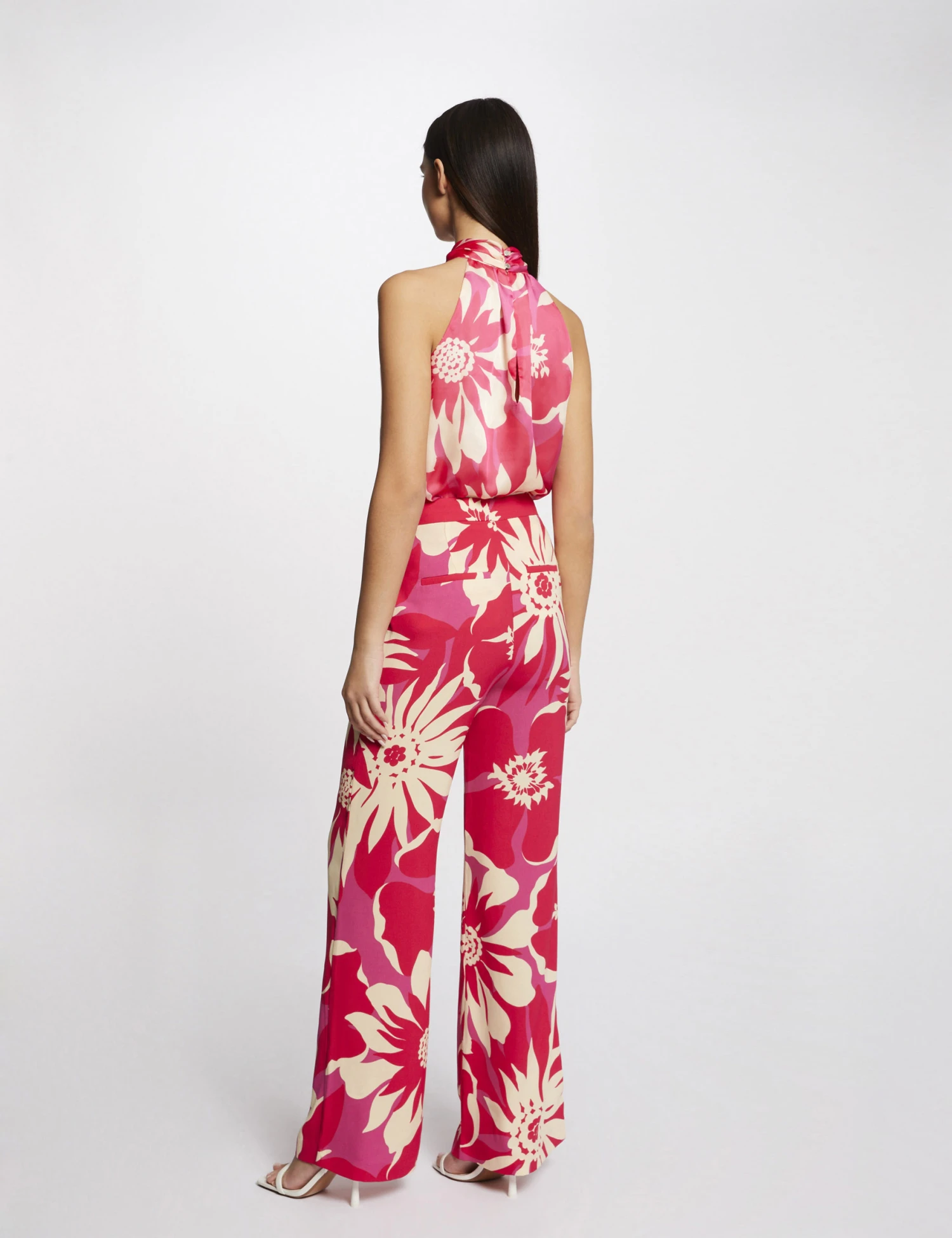 Pantalon Large Fluide Imprimé Floral Multico Femme – Image 2