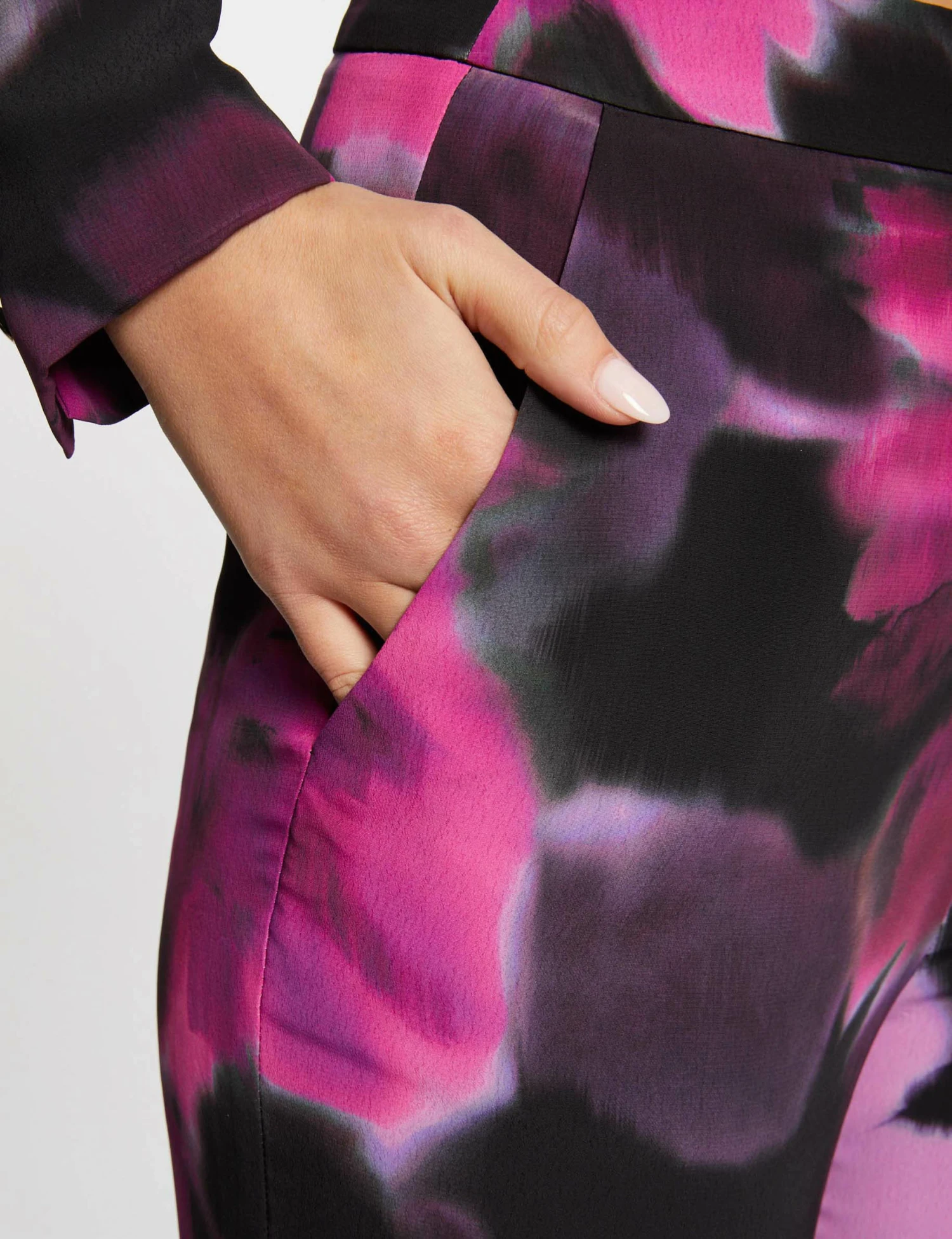 Pantalon Large Fluide Imprimé Floral Multico Femme – Image 5