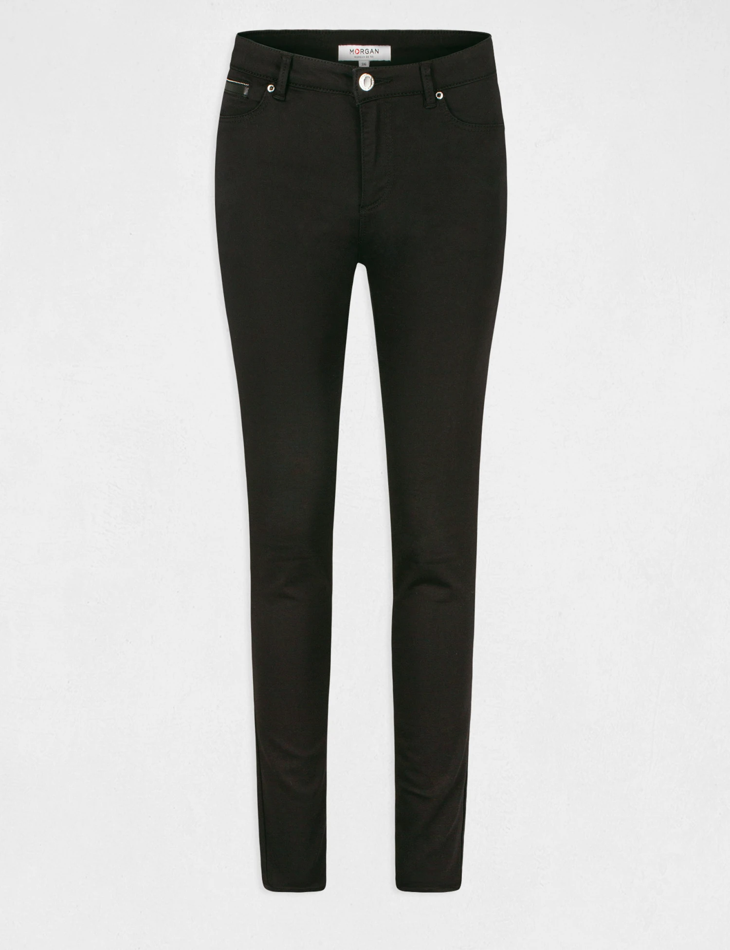 Pantalon Slim Taille Standard Noir Femme – Image 4