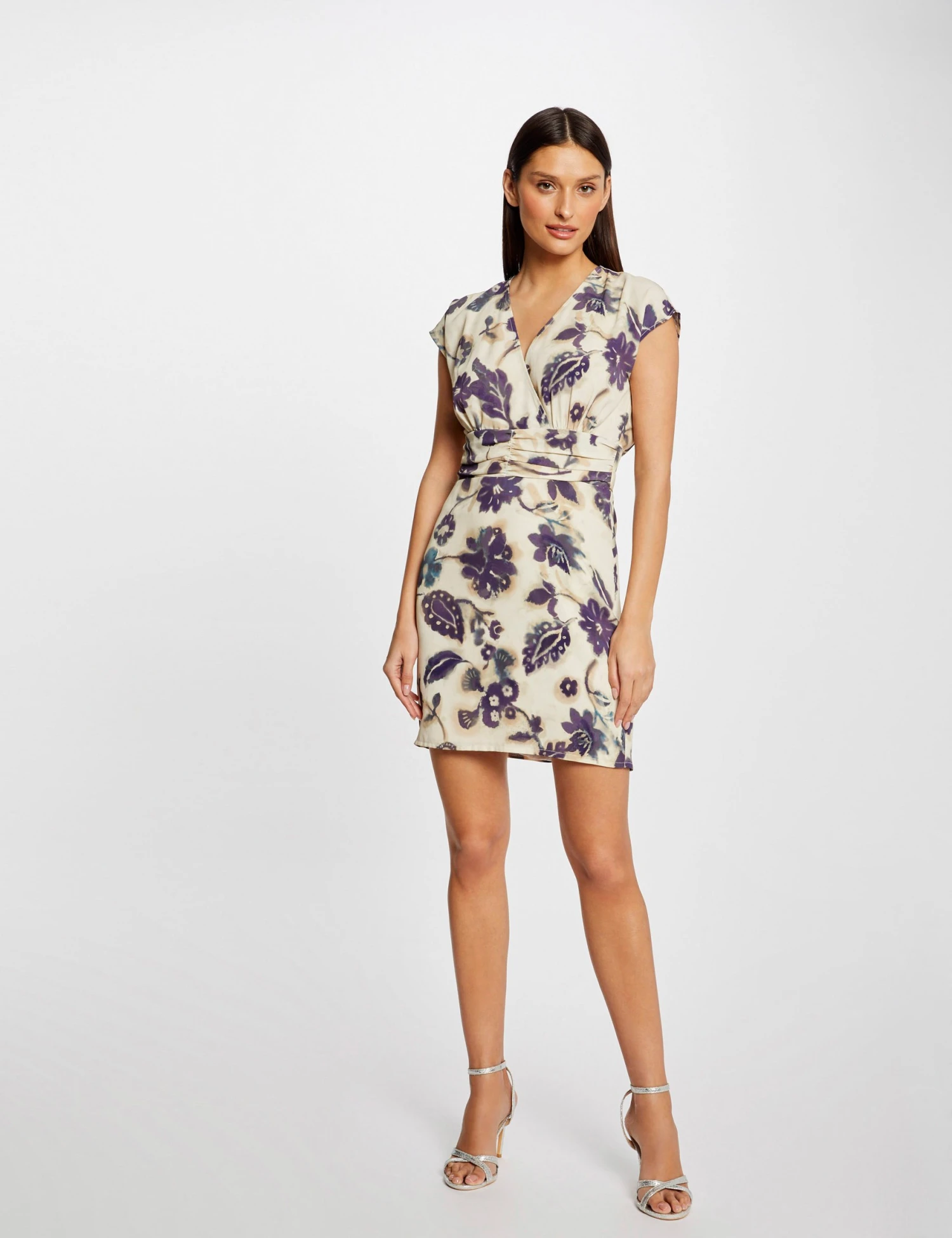 Robe Ajustée Imprimé Floral Multico Femme – Image 4