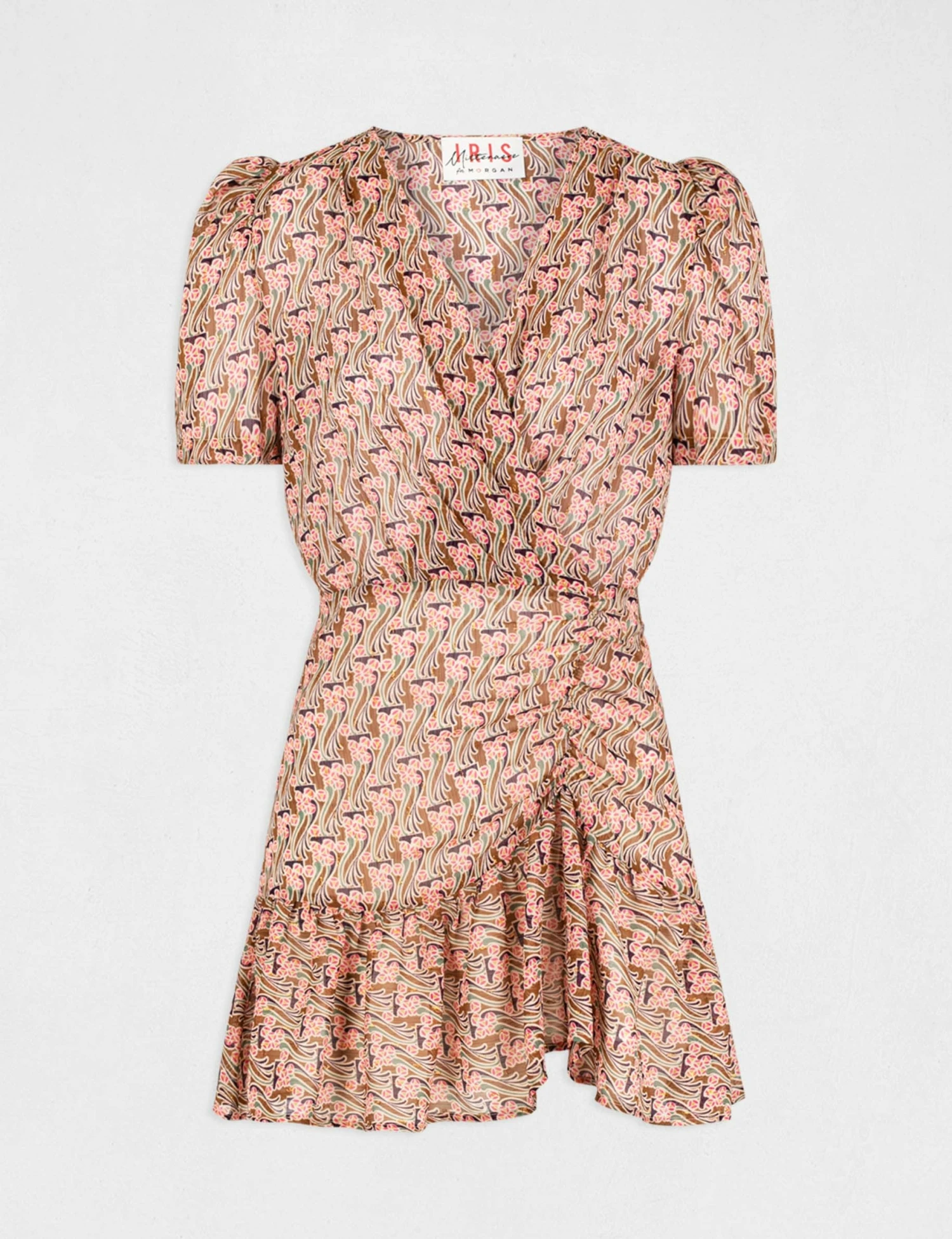 Robe Ajustée Imprimé Végétal Multico Femme – Image 4