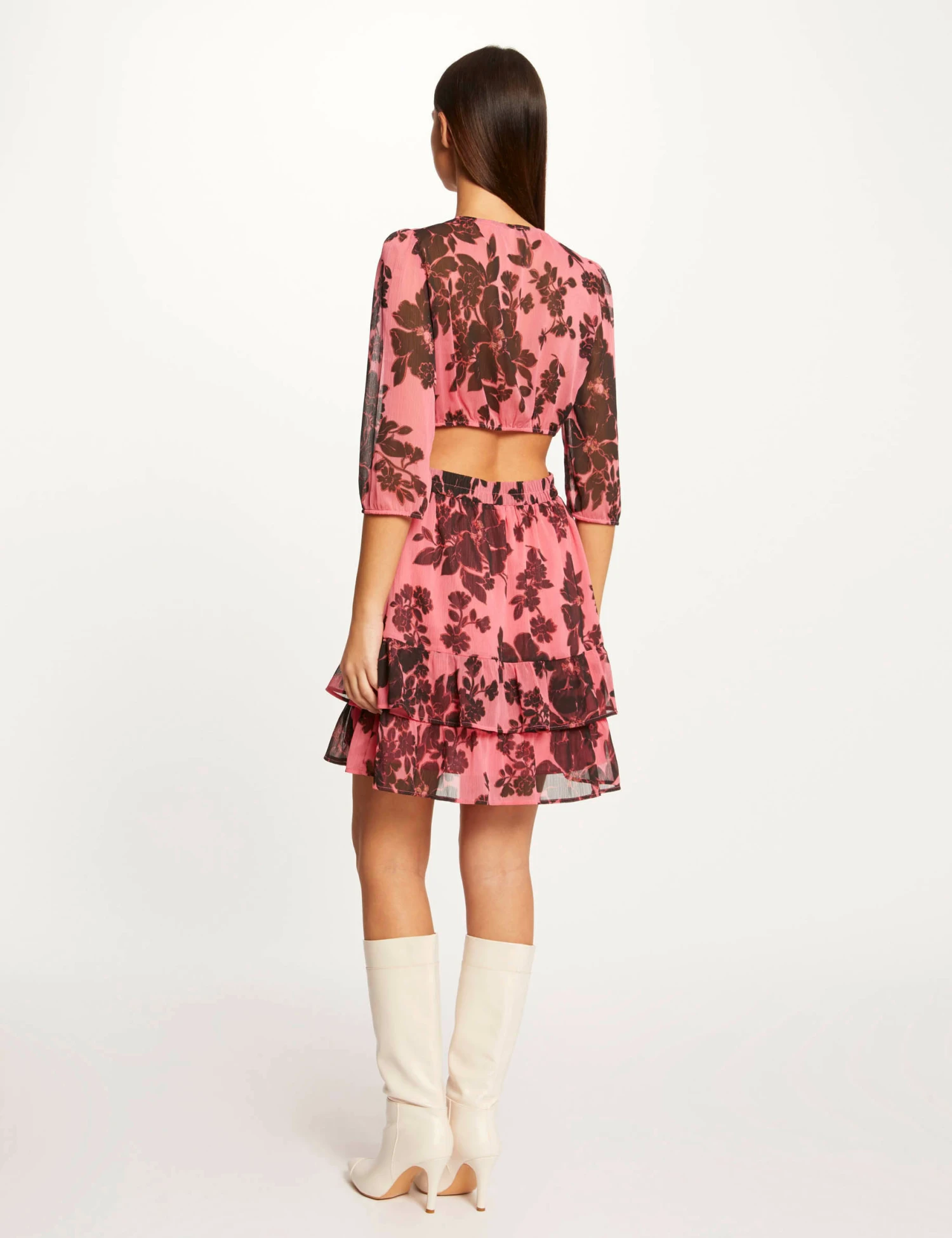Robe Droite Imprimé Floral Multico Femme – Image 2