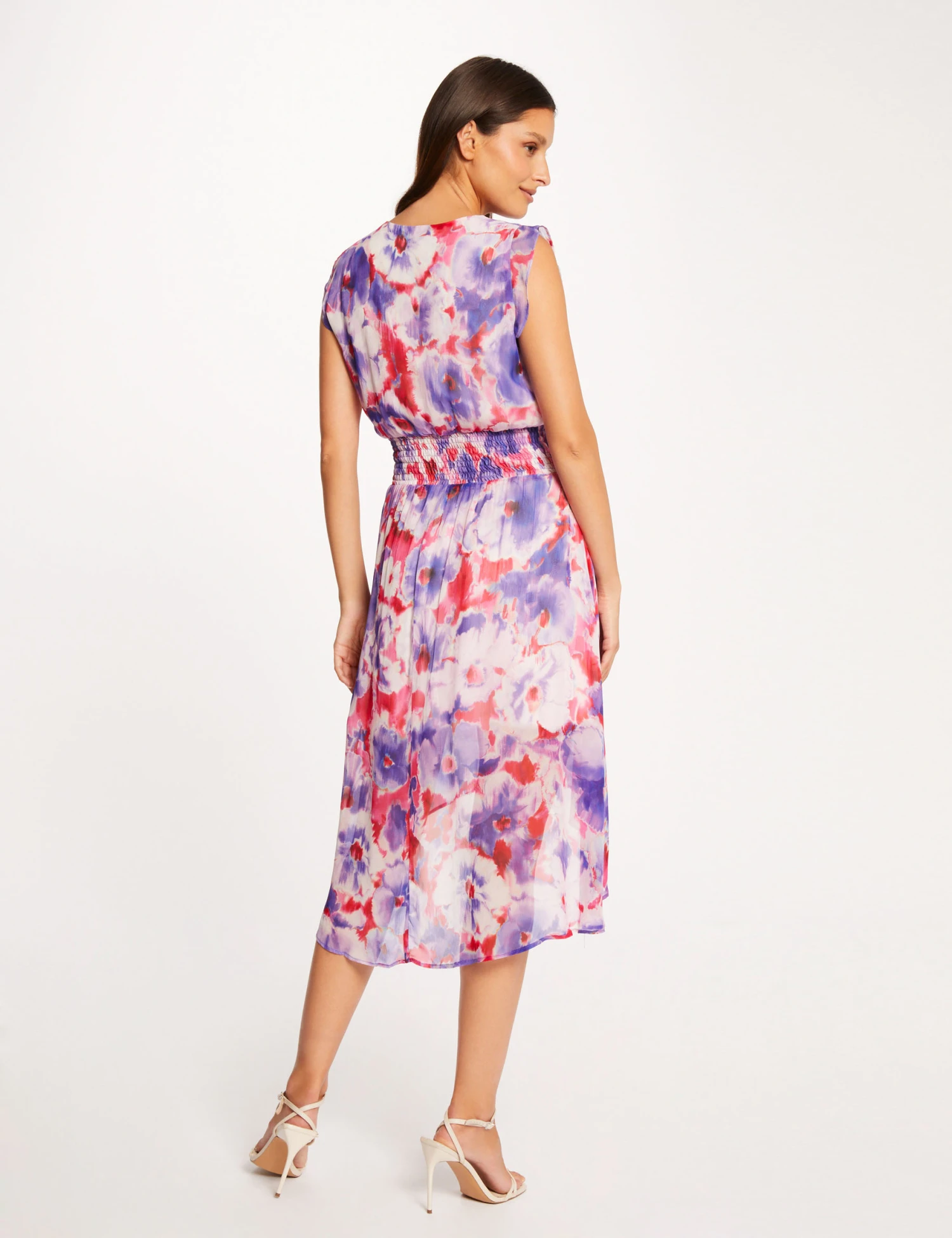 Robe Droite Sans Manches Imprimé Floral Multico Femme – Image 2