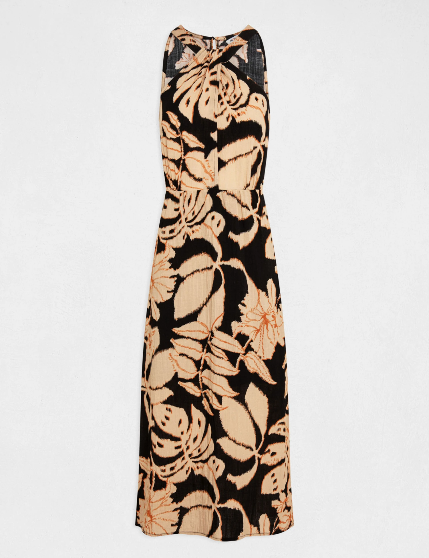 Robe Longue Droite Imprimé Végétal Multico Femme – Image 5