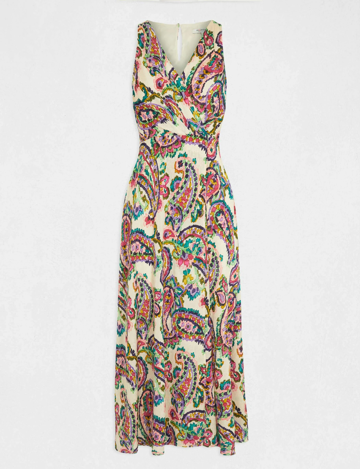 Robe Longue évasée Imprimé Abstrait Multico Femme – Image 5