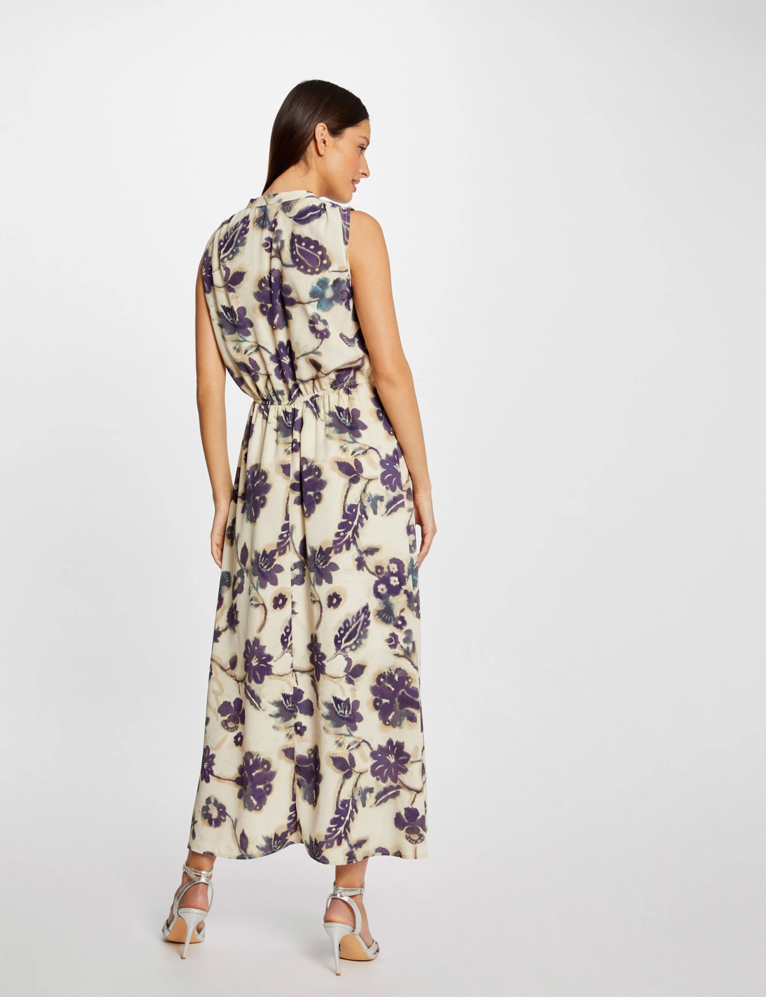 Robe Longue évasée Imprimé Floral Multico Femme – Image 2