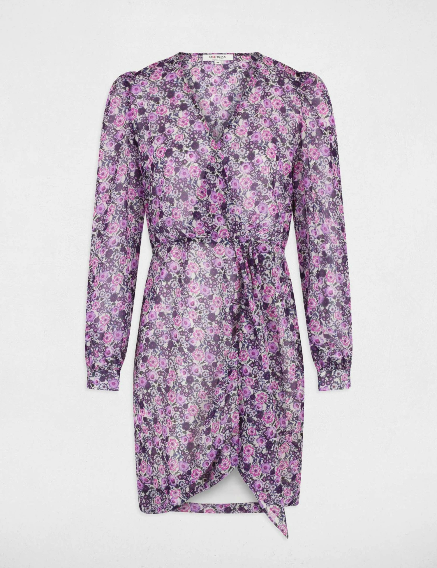 Robe Portefeuille Imprimé Floral Multico Femme – Image 5