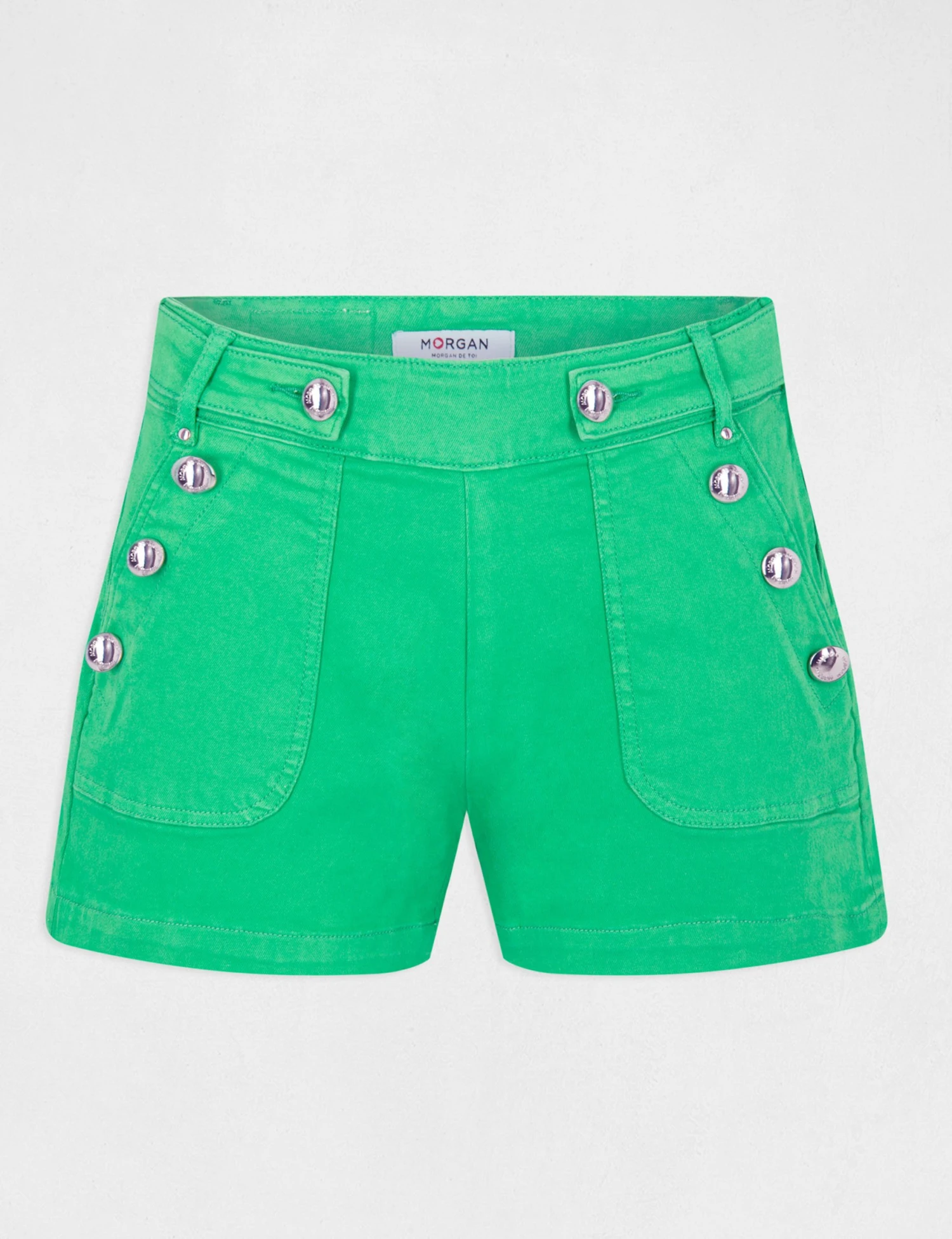 Short Ajusté à Pont Vert Femme – Image 4