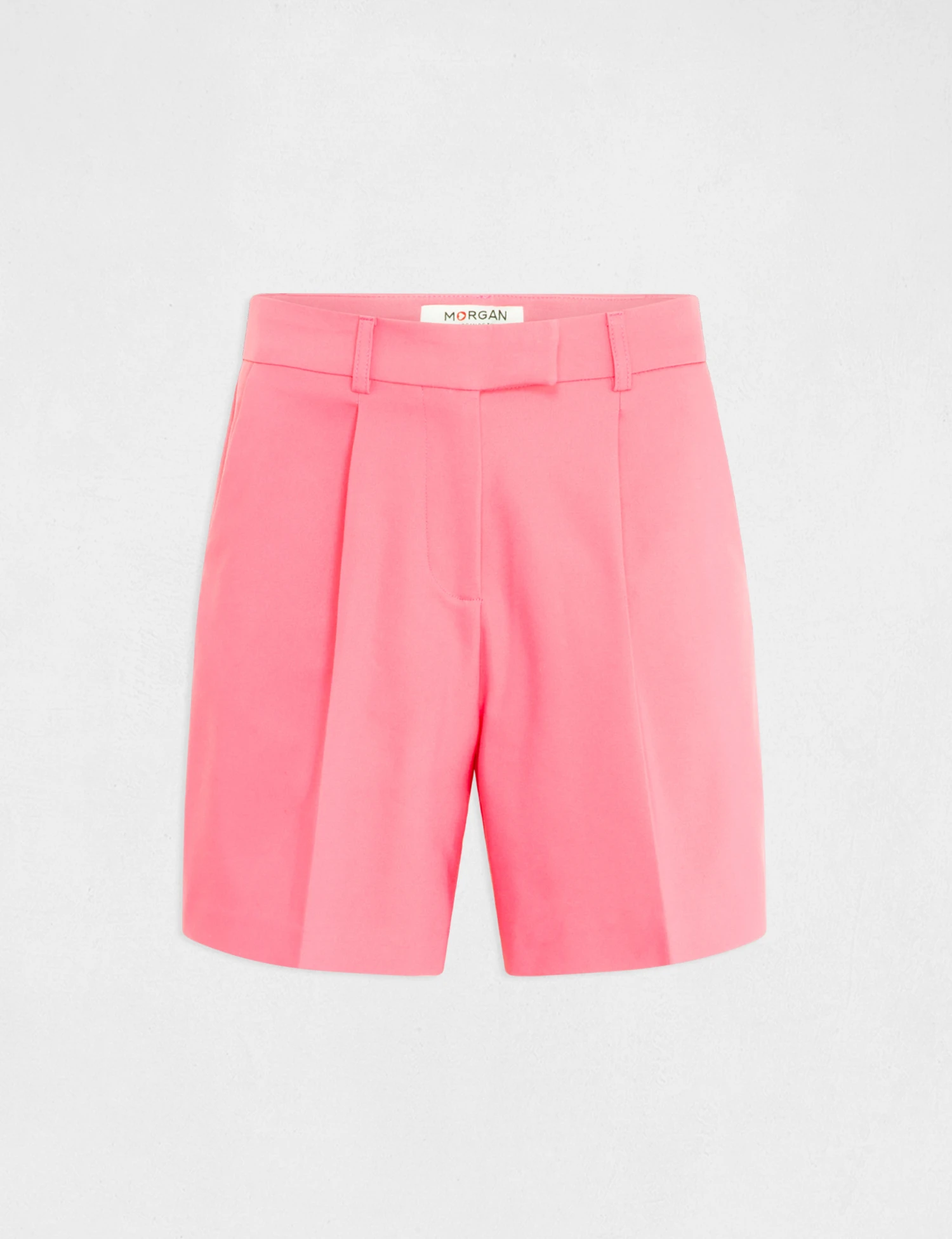 Short City Droit à Pinces Rose Femme – Image 4