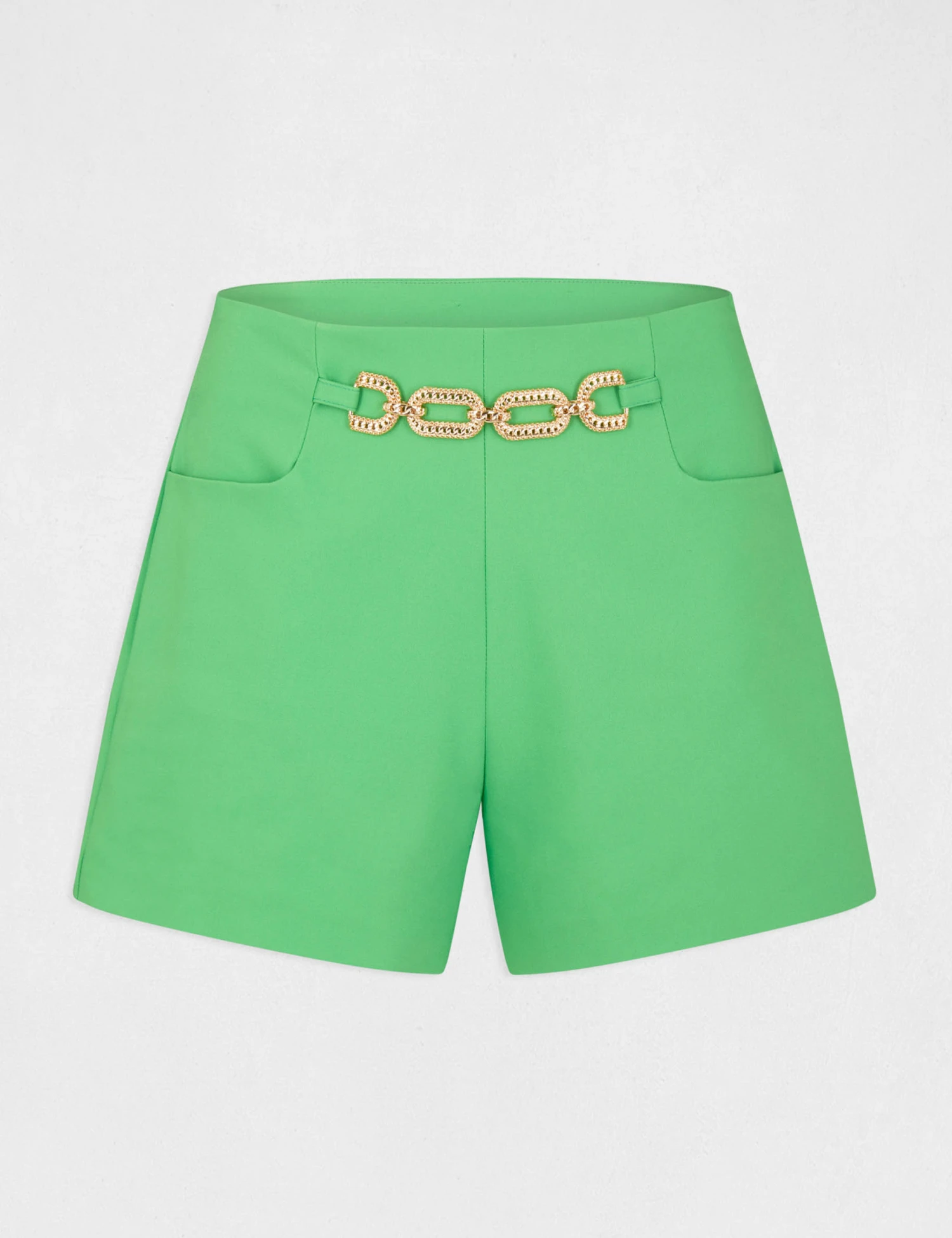 Short City Droit Avec Ornement Vert Femme – Image 4