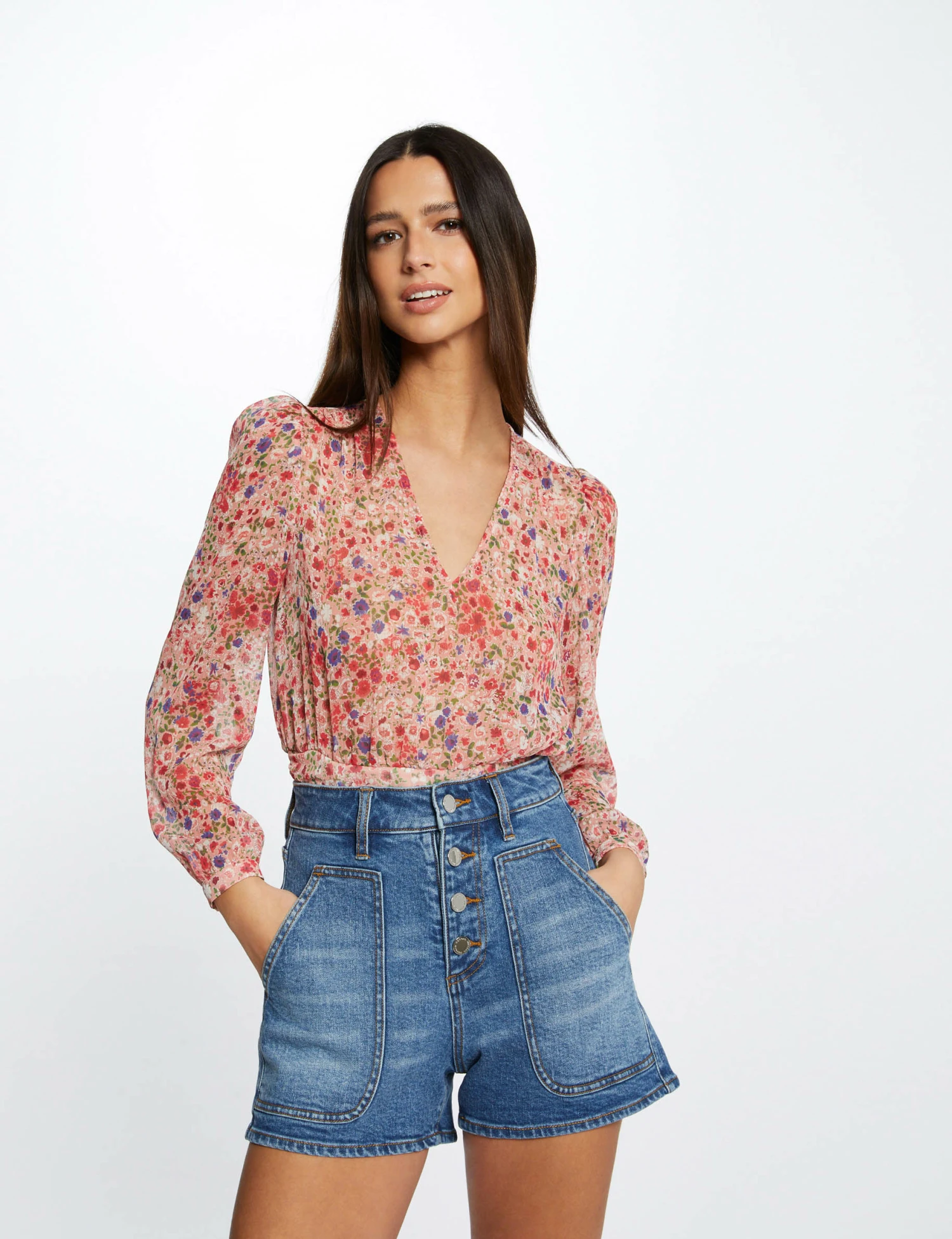 Short Mom Taille Haute En Jean Jean Stone Femme – Image 3