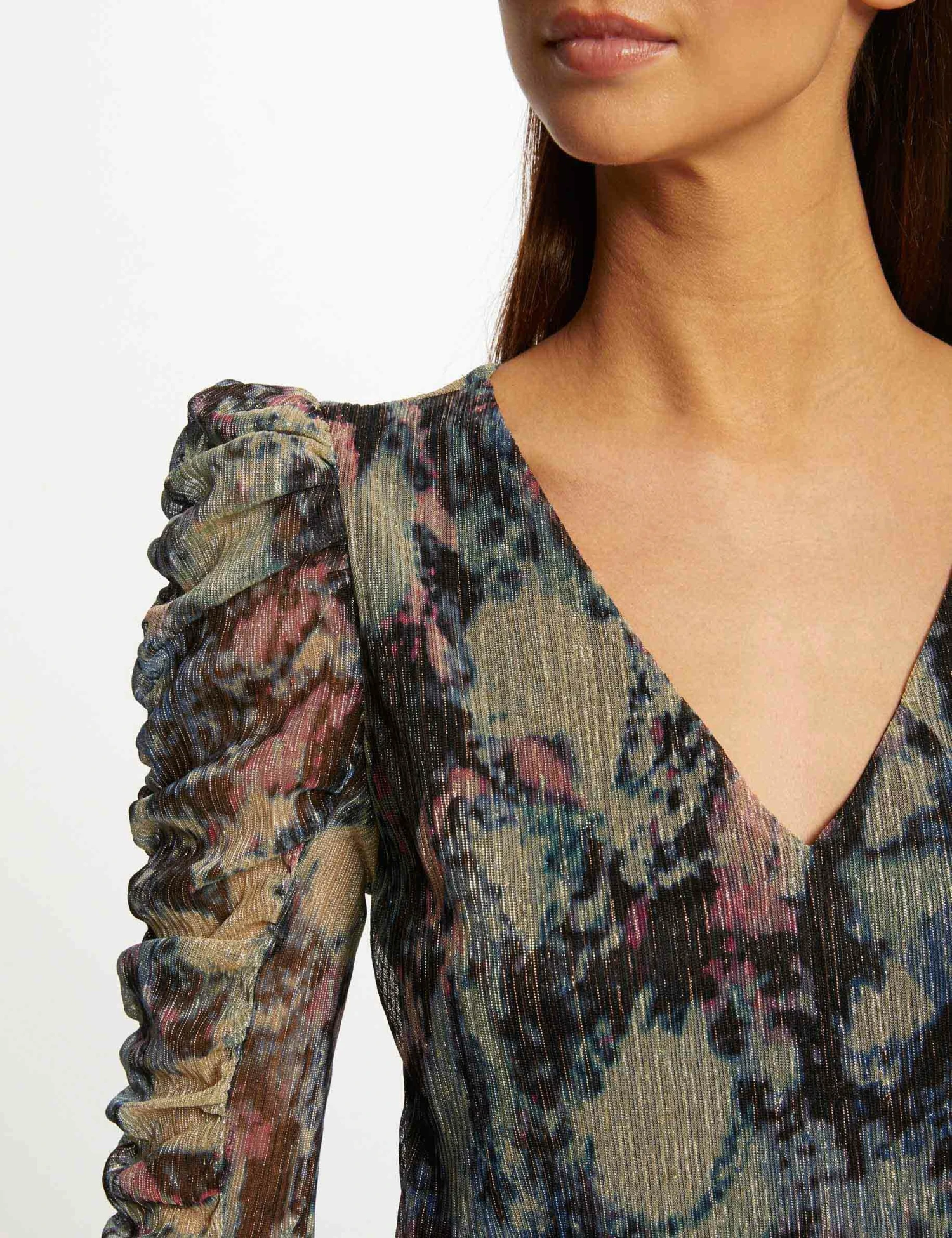 T-shirt Manches 3/4 Imprimé Abstrait Multico Femme – Image 5