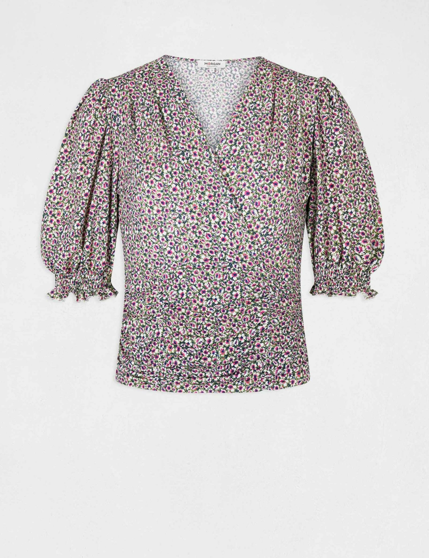 T-shirt Manches 3/4 Imprimé Floral Multico Femme – Image 4