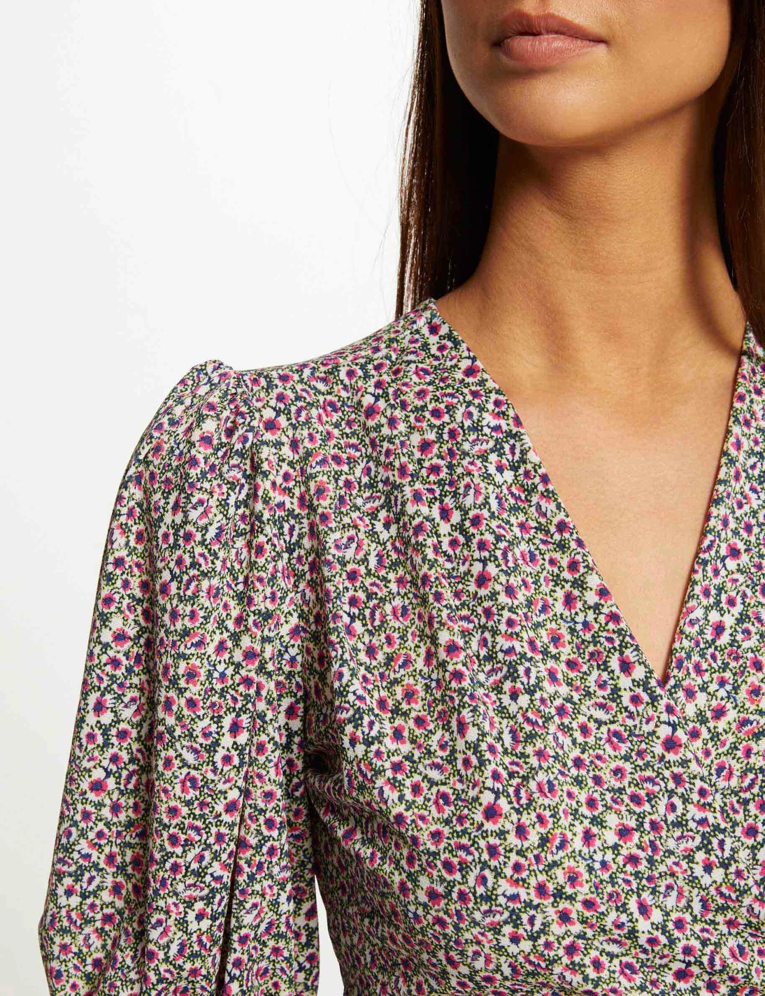 T-shirt Manches 3/4 Imprimé Floral Multico Femme – Image 5