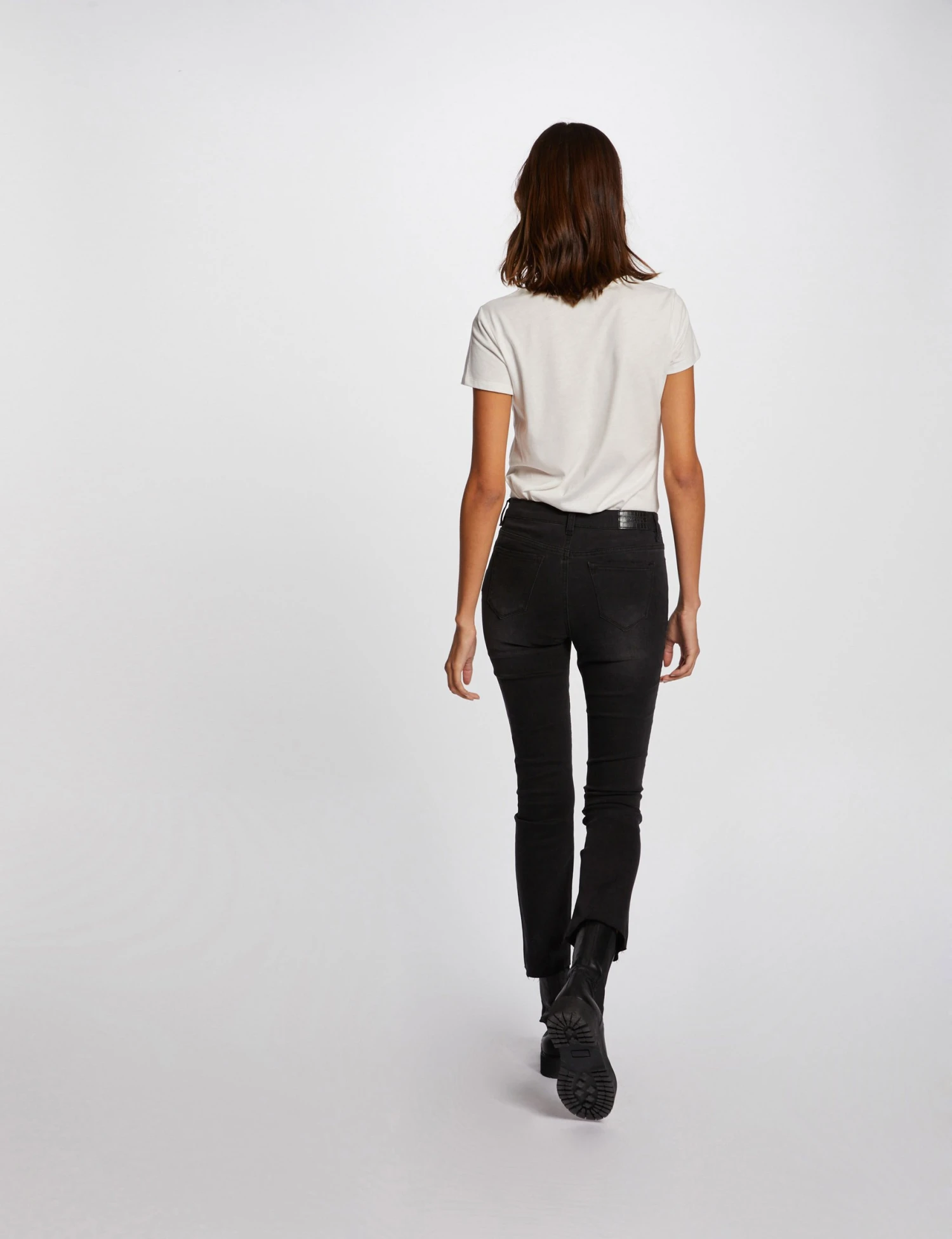 T-shirt Manches Courtes à Inscription Corail Femme – Image 2