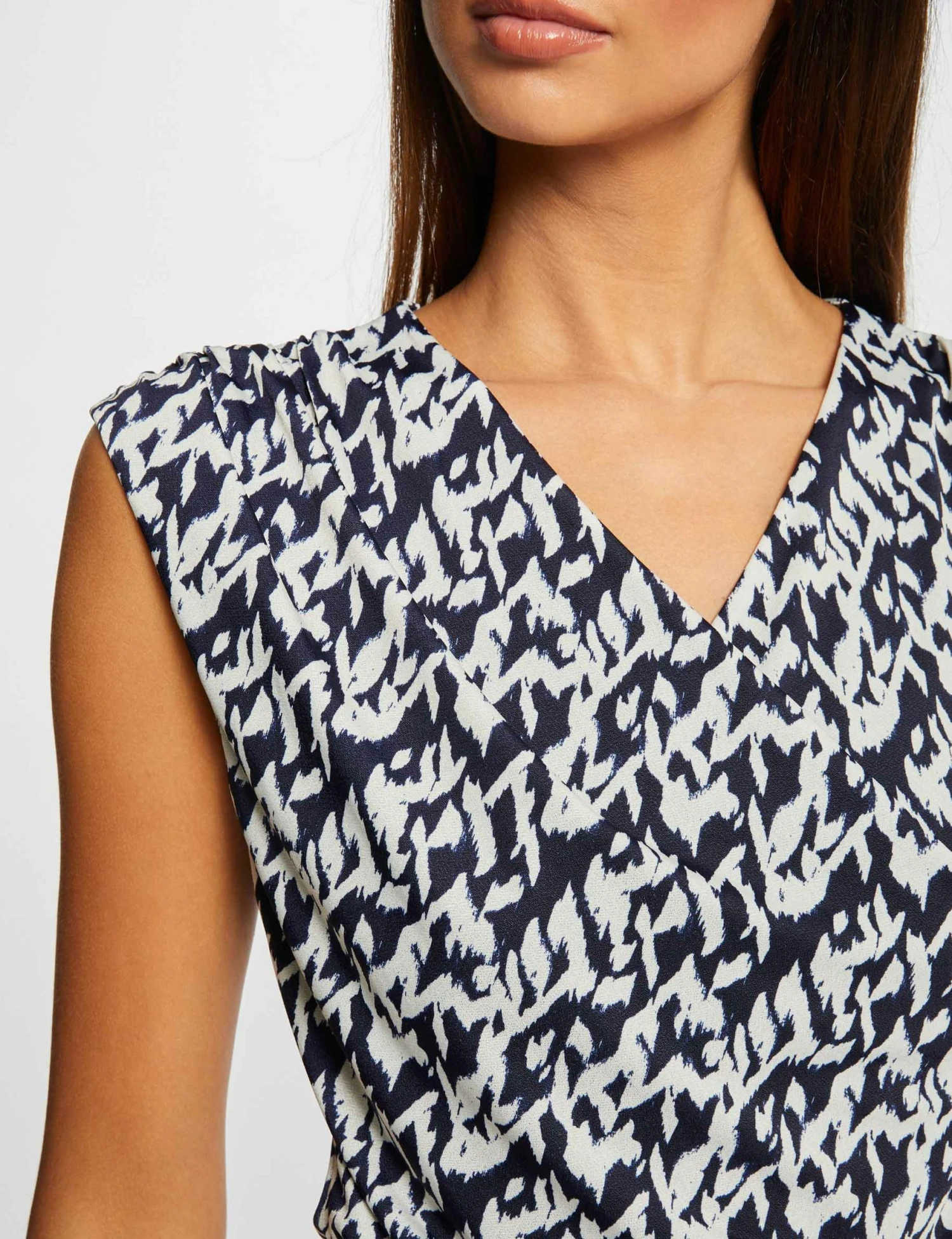 T-shirt Manches Courtes Imprimé Abstrait Multico Femme – Image 5