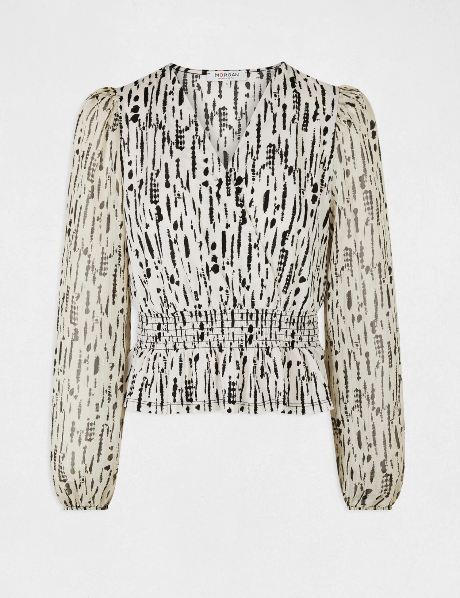 T-shirt Manches Longues Imprimé Abstrait Multico Femme – Image 4