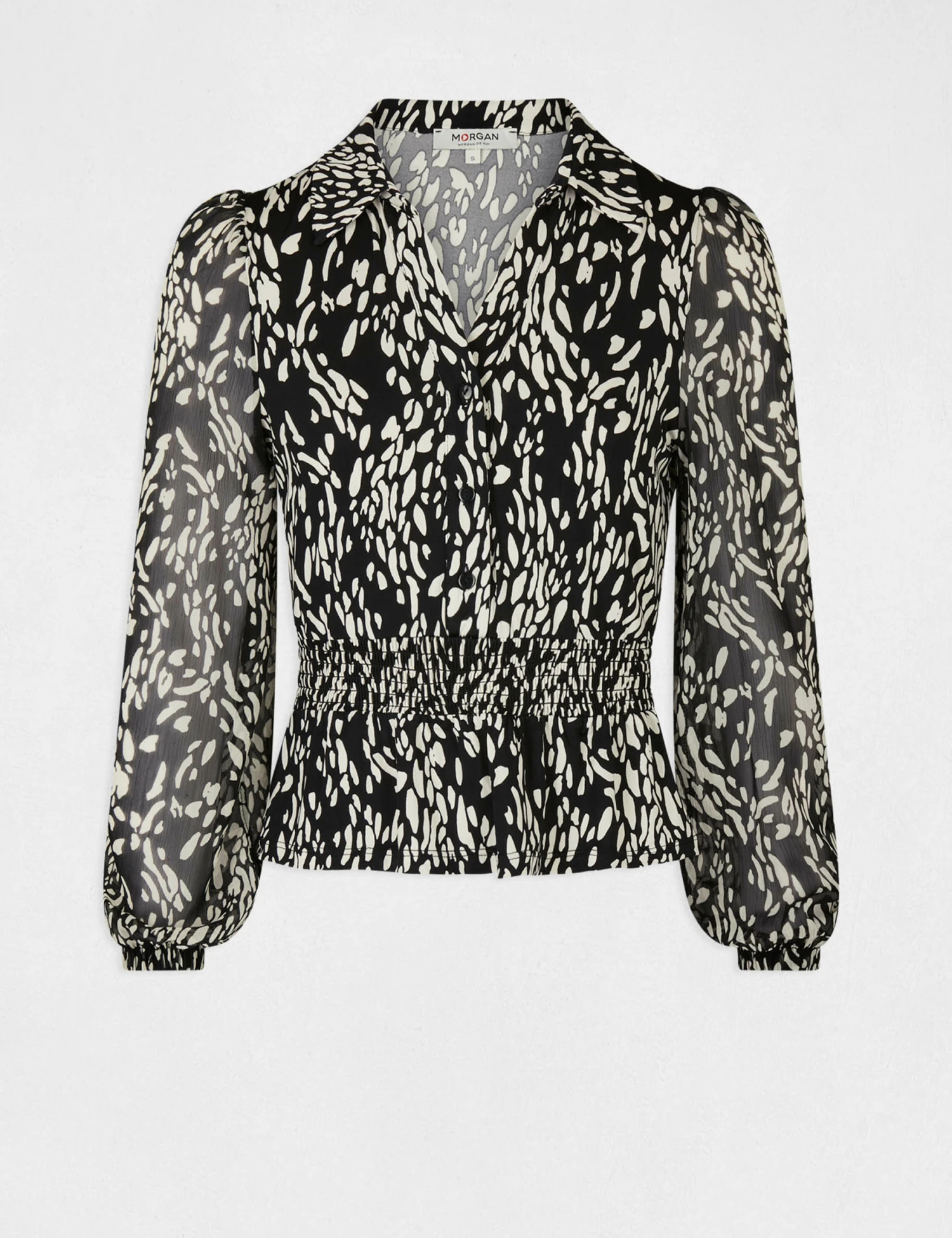 T-shirt Manches Longues Imprimé Abstrait Multico Femme – Image 4