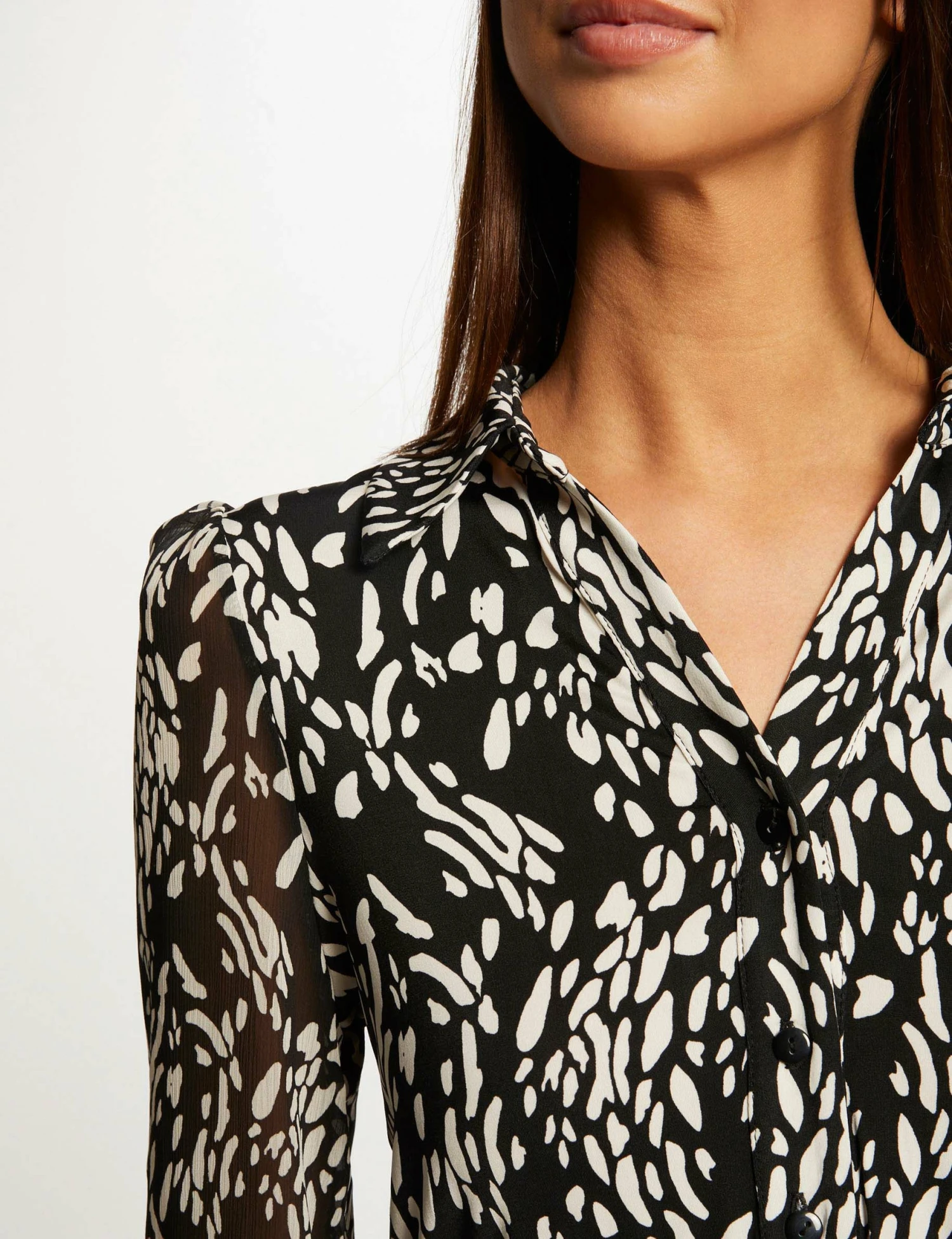 T-shirt Manches Longues Imprimé Abstrait Multico Femme – Image 5