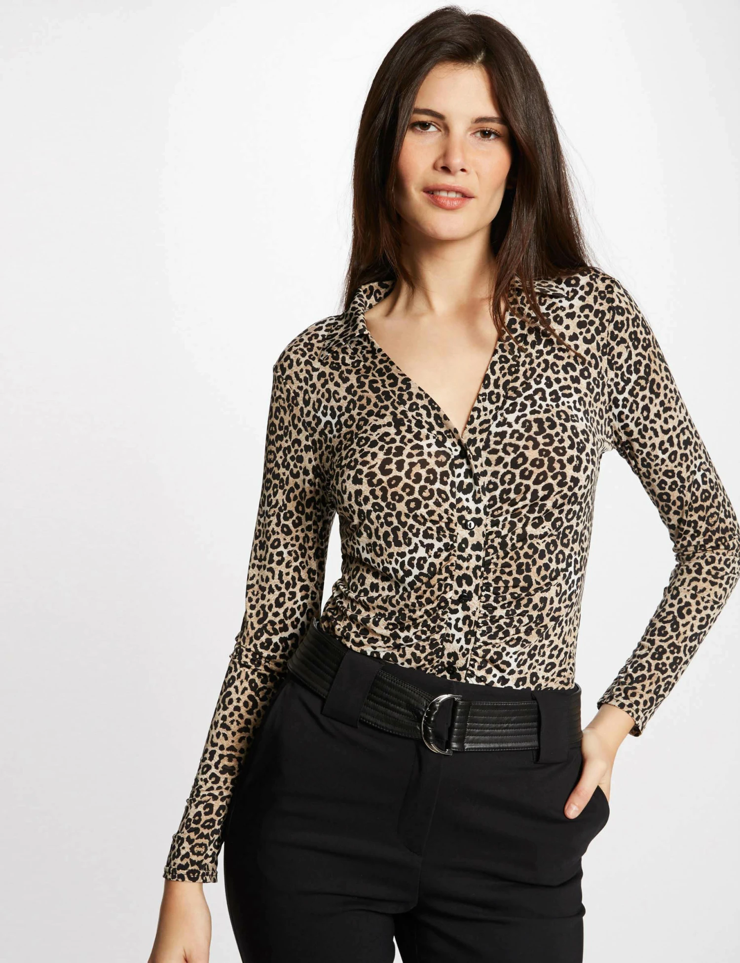 T-shirt Manches Longues Imprimé Multico Femme