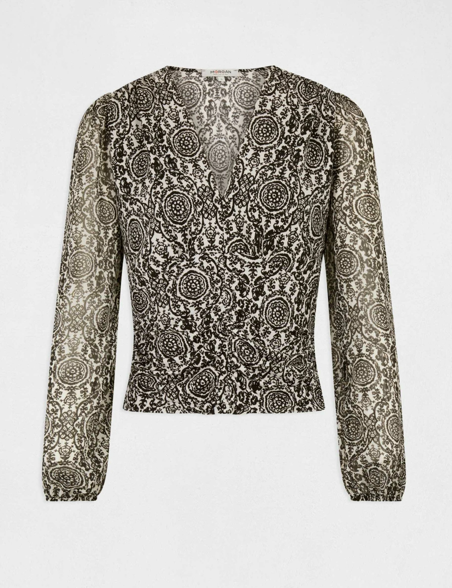 T-shirt Manches Longues Imprimé Multico Femme – Image 4