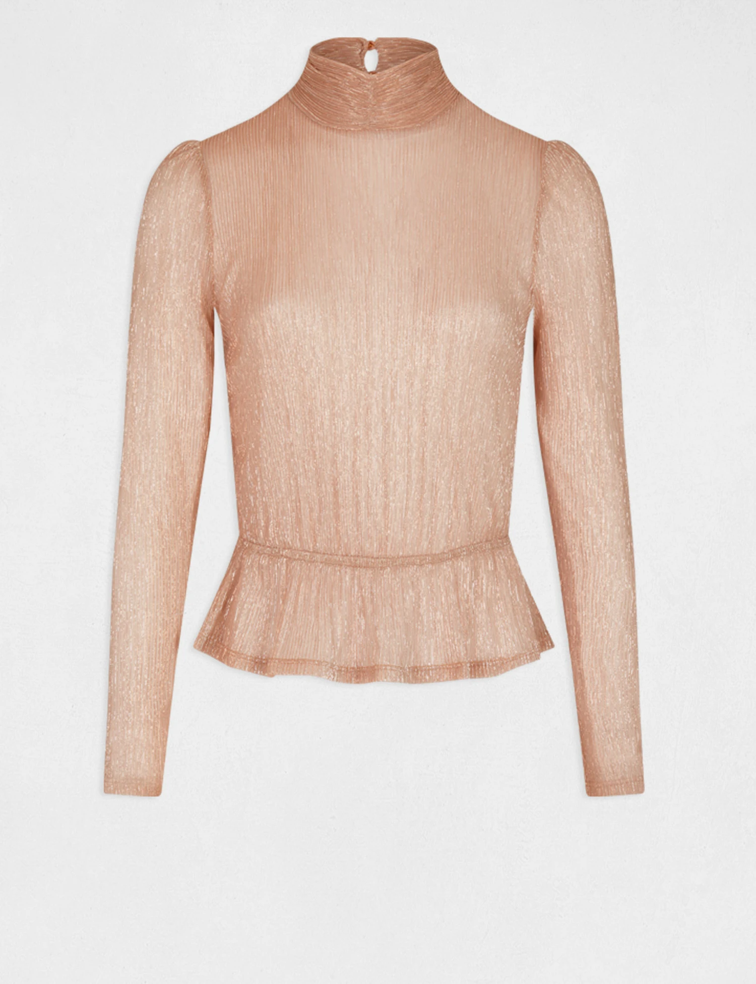 T-shirt Manches Longues Métallisé Vieux Rose Femme – Image 4